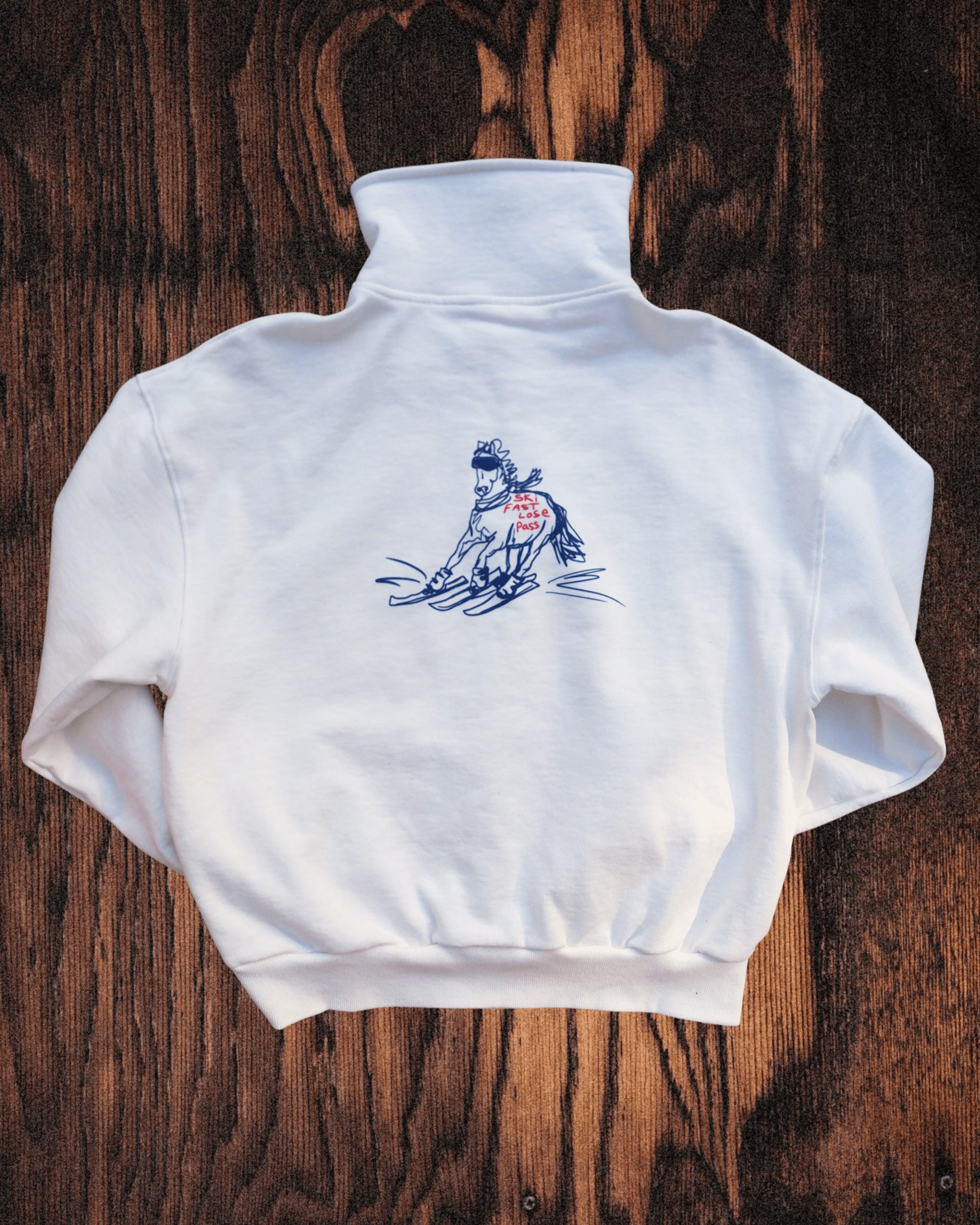 "Ski Fast" Quarter Zip - Intrigue Ink Visit Bozeman, Unique Shopping Boutique in Montana, Work from Home Clothes for Women