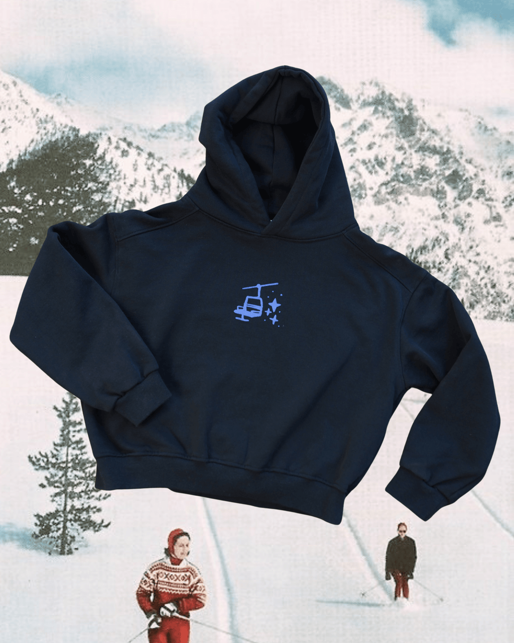 "Ski Season" Hoodie in Black - Intrigue Ink Visit Bozeman, Unique Shopping Boutique in Montana, Work from Home Clothes for Women