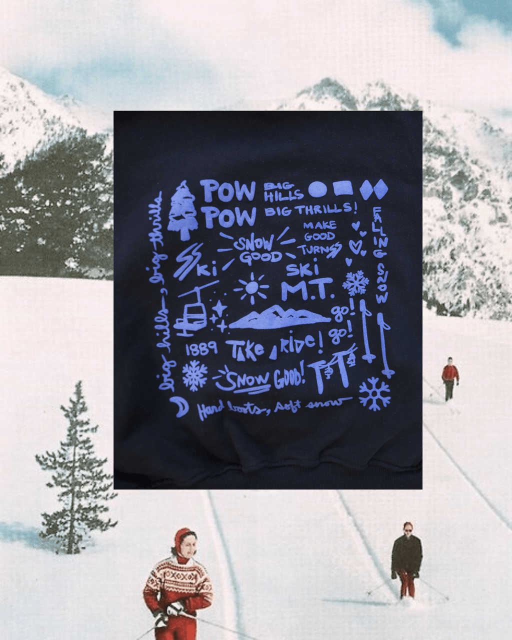 "Ski Season" Hoodie in Black - Intrigue Ink Visit Bozeman, Unique Shopping Boutique in Montana, Work from Home Clothes for Women