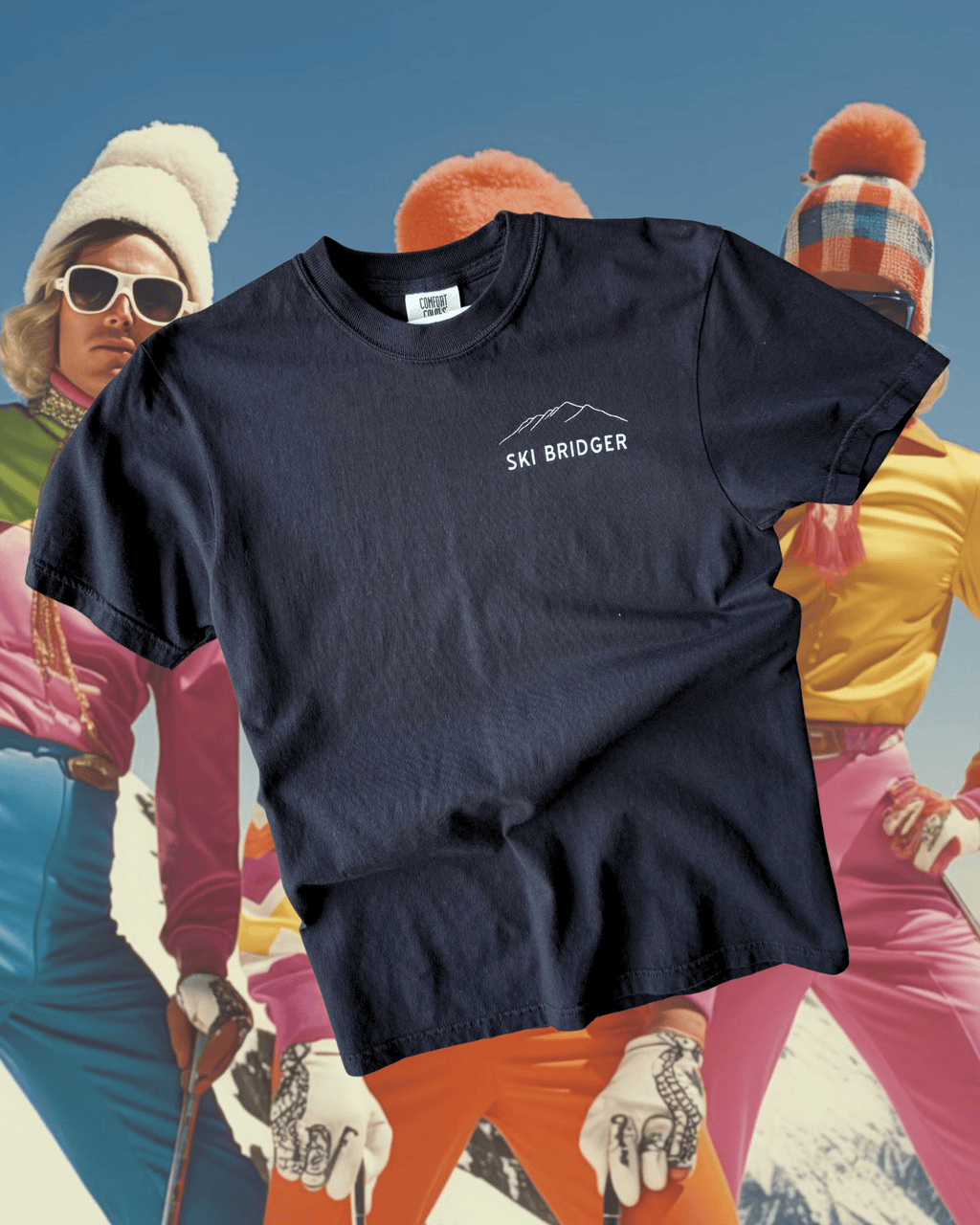 "Ski Bridger" Tee - Intrigue Ink Visit Bozeman, Unique Shopping Boutique in Montana, Work from Home Clothes for Women