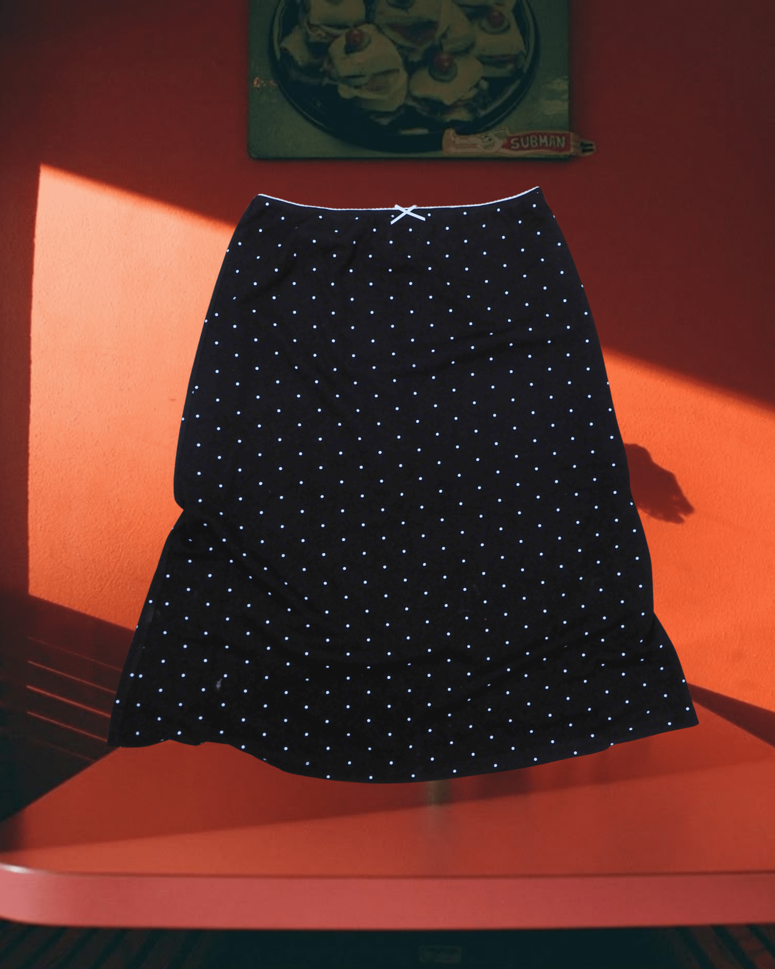 Lace Trim Polka Dot Skirt - Black - Intrigue Ink Visit Bozeman, Unique Shopping Boutique in Montana, Work from Home Clothes for Women