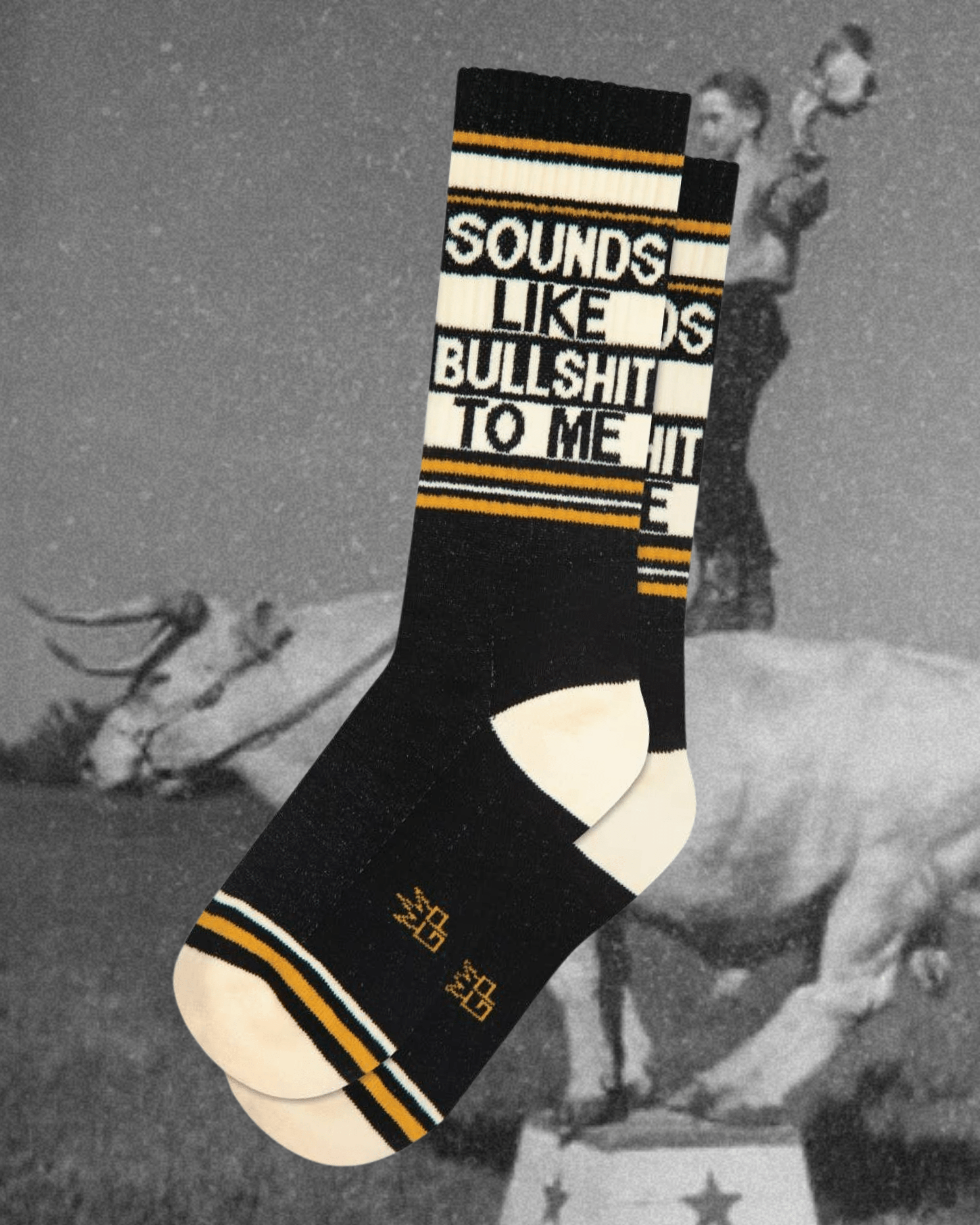 Sounds Like Bullshit To Me Gym Crew Socks - Intrigue Ink Visit Bozeman, Unique Shopping Boutique in Montana, Work from Home Clothes for Women