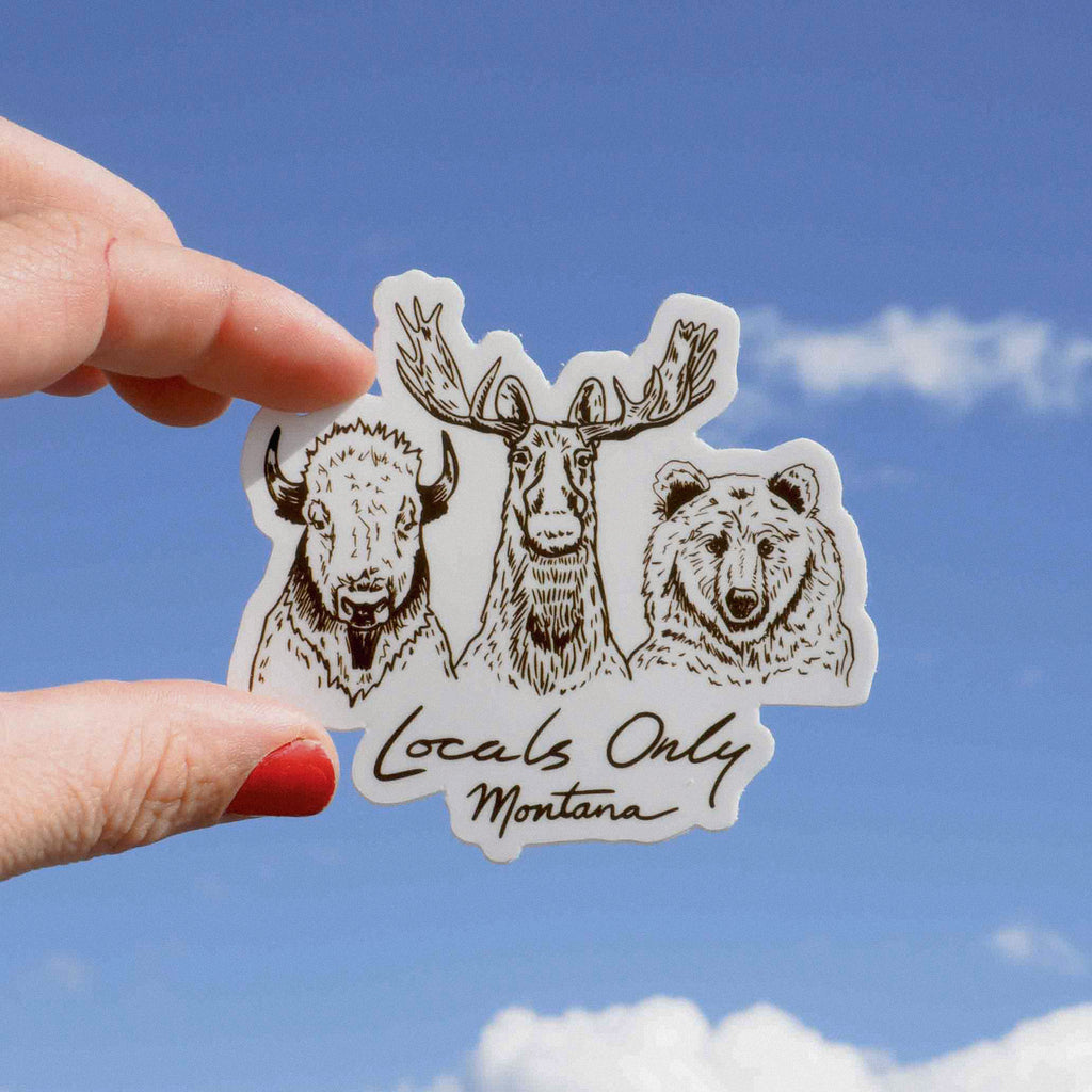 "Locals Only" Sticker