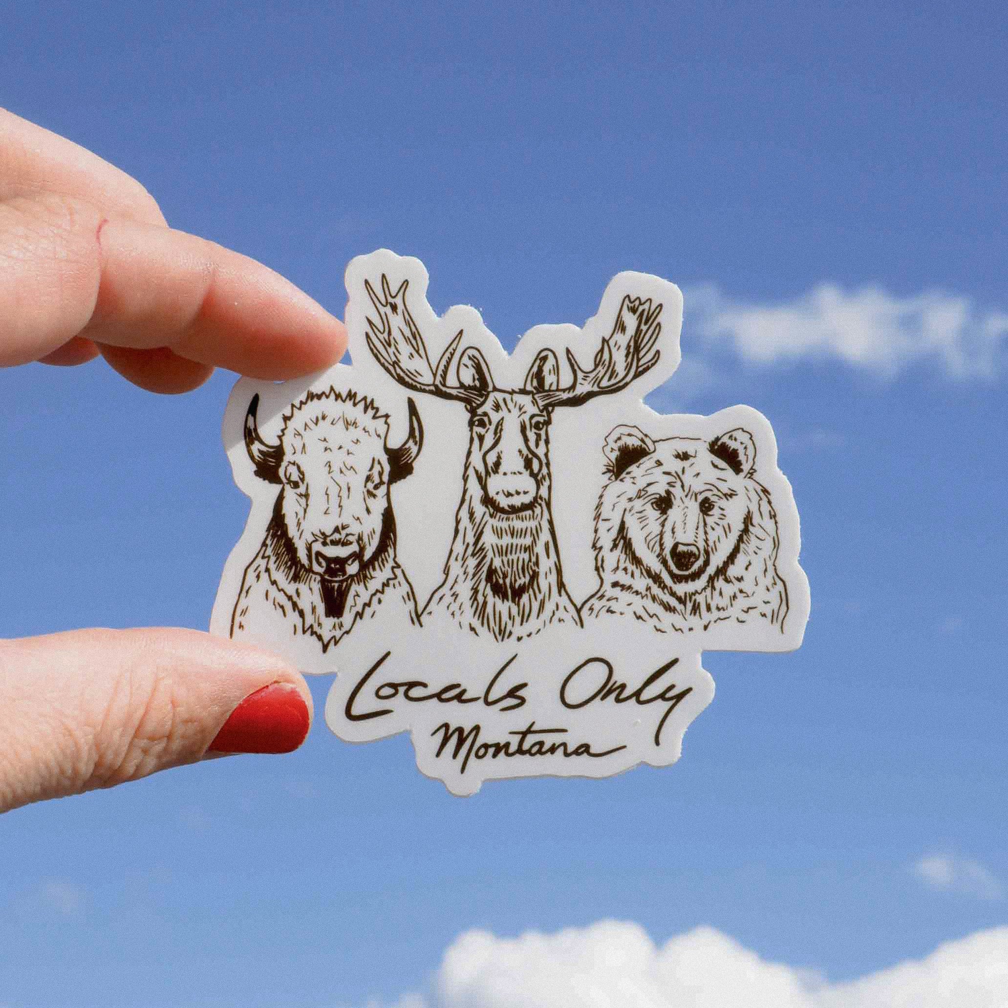 "Locals Only" Sticker