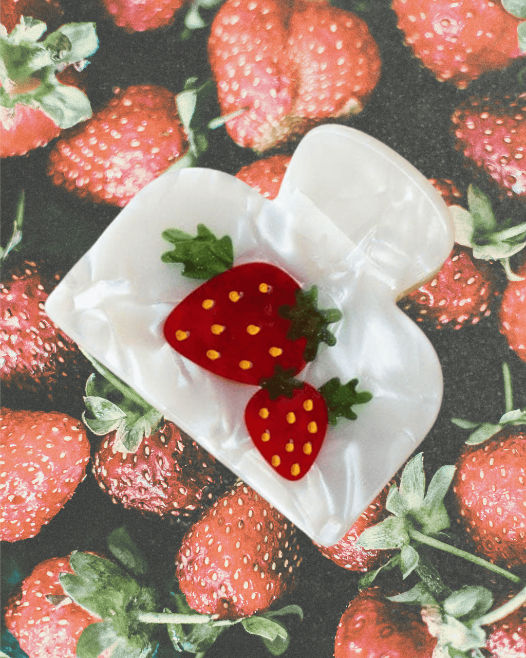 Strawberry Farm Hair Claw Clip - Intrigue Ink Visit Bozeman, Unique Shopping Boutique in Montana, Work from Home Clothes for Women