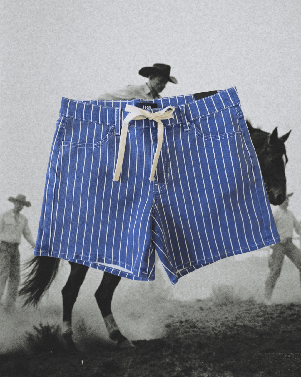 Tie Waist Navy Striped Shorts - Intrigue Ink Visit Bozeman, Unique Shopping Boutique in Montana, Work from Home Clothes for Women