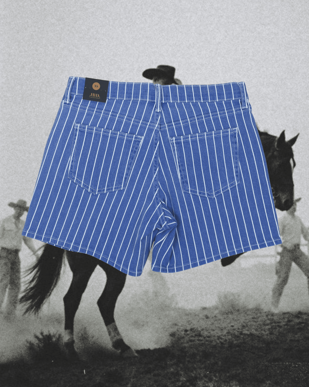 Tie Waist Navy Striped Shorts - Intrigue Ink Visit Bozeman, Unique Shopping Boutique in Montana, Work from Home Clothes for Women
