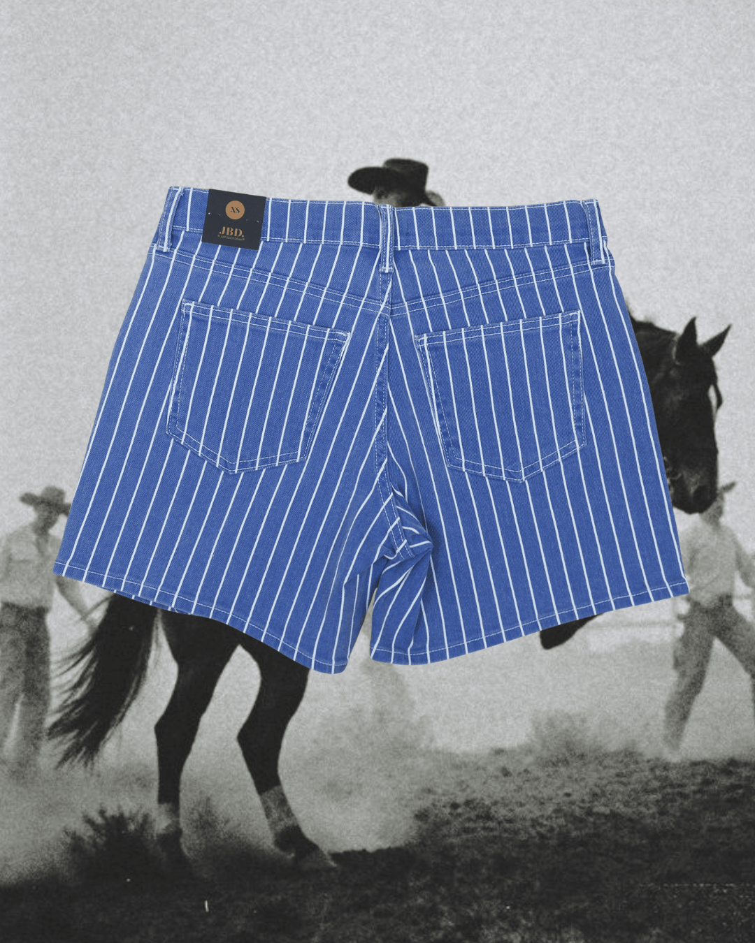 Tie Waist Navy Striped Shorts - Intrigue Ink Visit Bozeman, Unique Shopping Boutique in Montana, Work from Home Clothes for Women