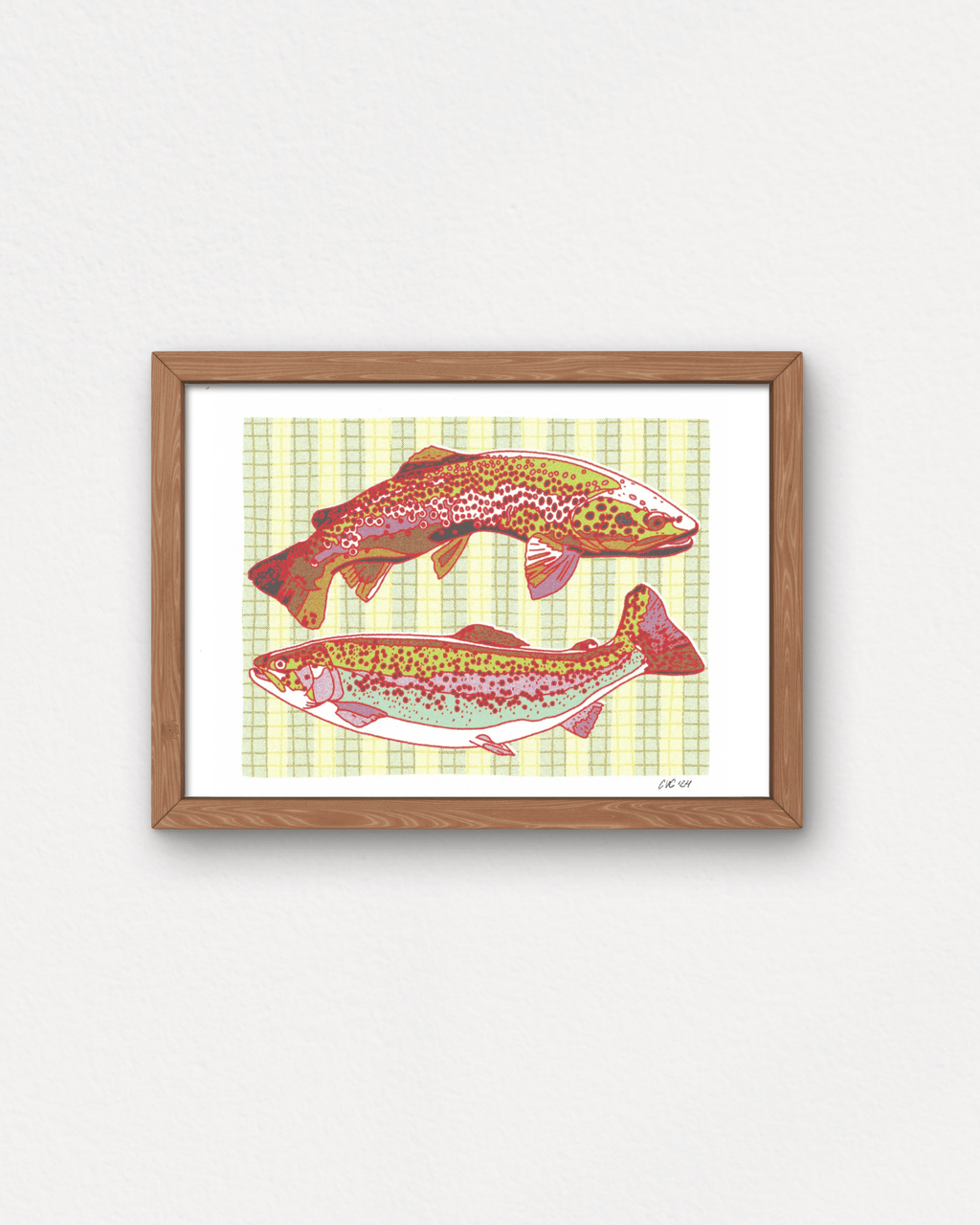 Trout Print - Intrigue Ink Visit Bozeman, Unique Shopping Boutique in Montana, Work from Home Clothes for Women