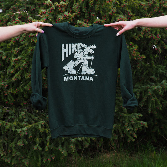 "Hike Montana" Pullover - Intrigue Ink Visit Bozeman, Unique Shopping Boutique in Montana, Work from Home Clothes for Women