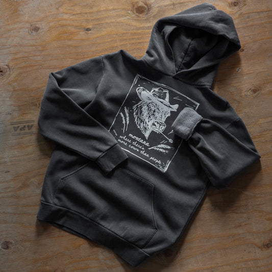 "Montana Cows" Hoodie - Intrigue Ink Visit Bozeman, Unique Shopping Boutique in Montana, Work from Home Clothes for Women
