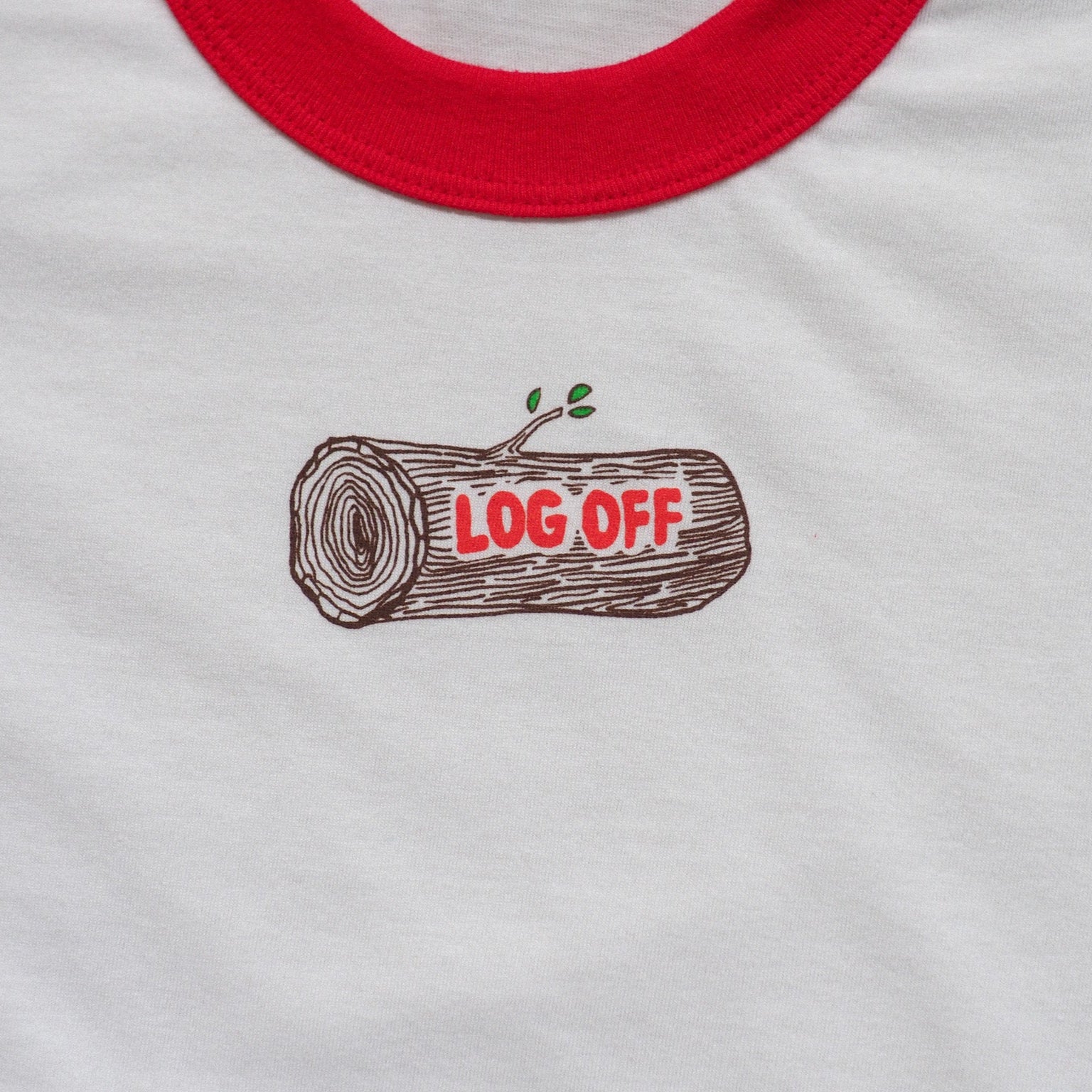 "Log Off" Ringer - Intrigue Ink Visit Bozeman, Unique Shopping Boutique in Montana, Work from Home Clothes for Women