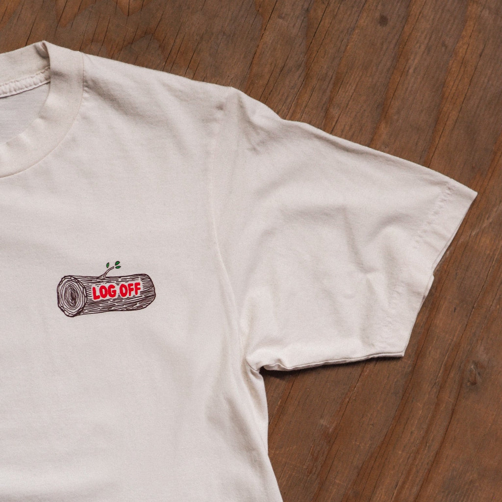 "Log Off" Tee - Intrigue Ink Visit Bozeman, Unique Shopping Boutique in Montana, Work from Home Clothes for Women