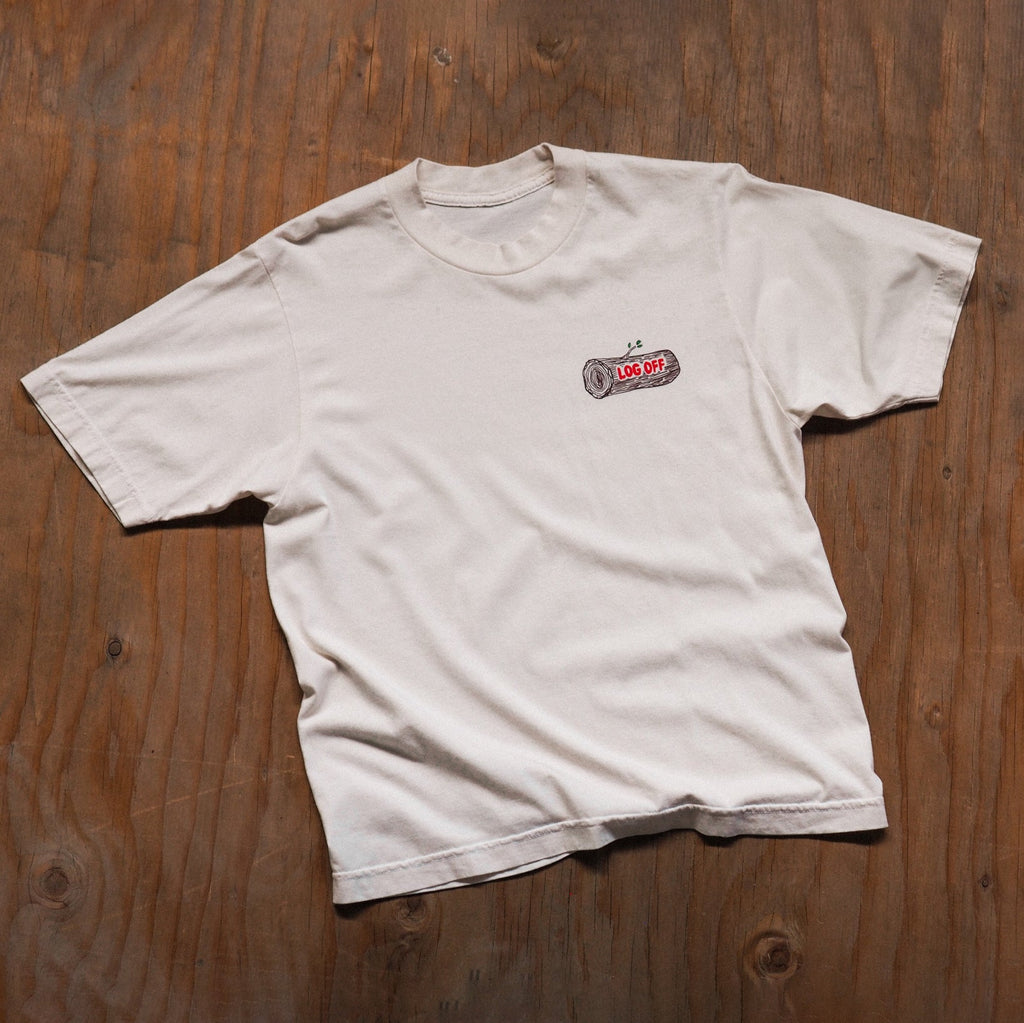 "Log Off" Tee - Intrigue Ink Visit Bozeman, Unique Shopping Boutique in Montana, Work from Home Clothes for Women