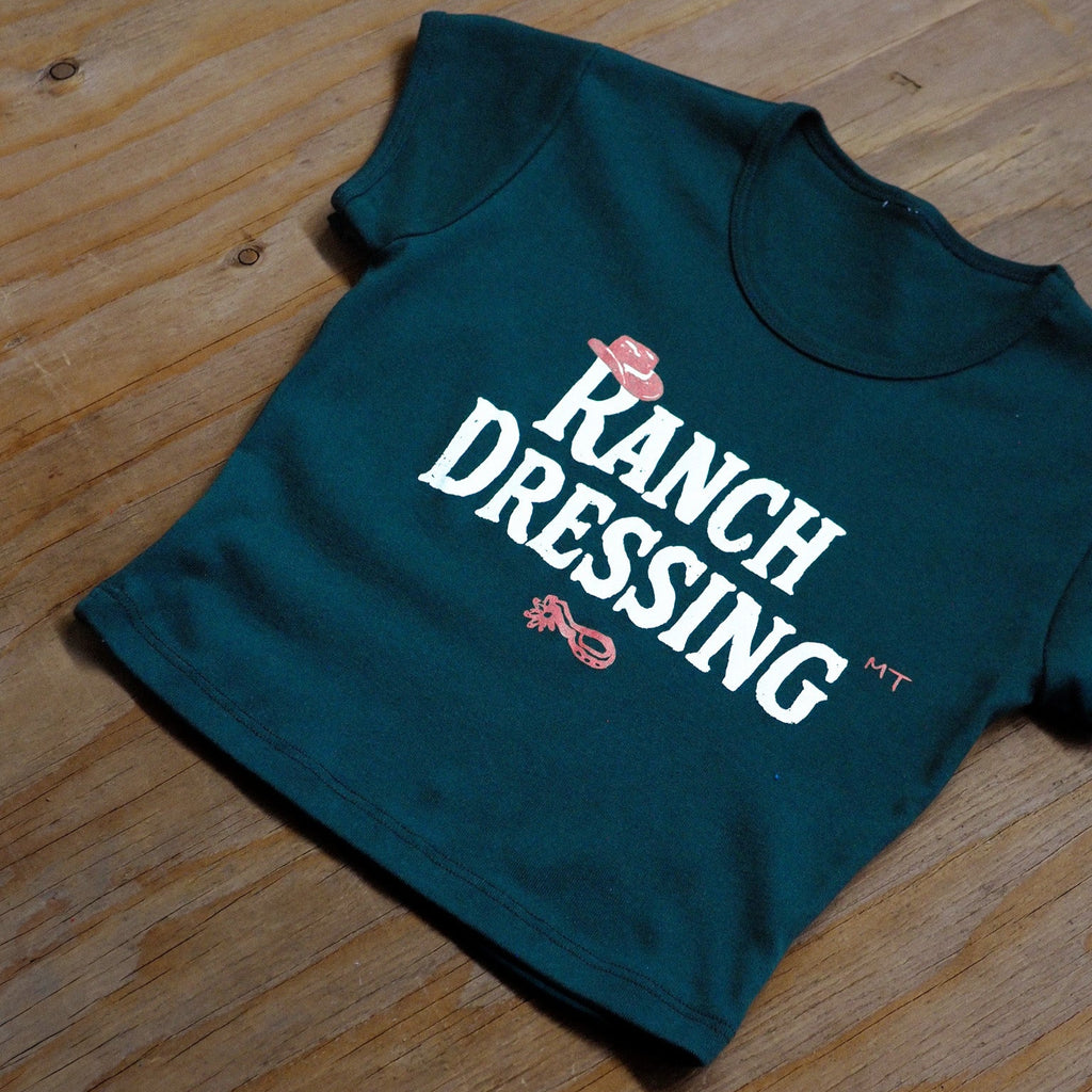 "Ranch Dressing" Super Crop Tee - Intrigue Ink Visit Bozeman, Unique Shopping Boutique in Montana, Work from Home Clothes for Women