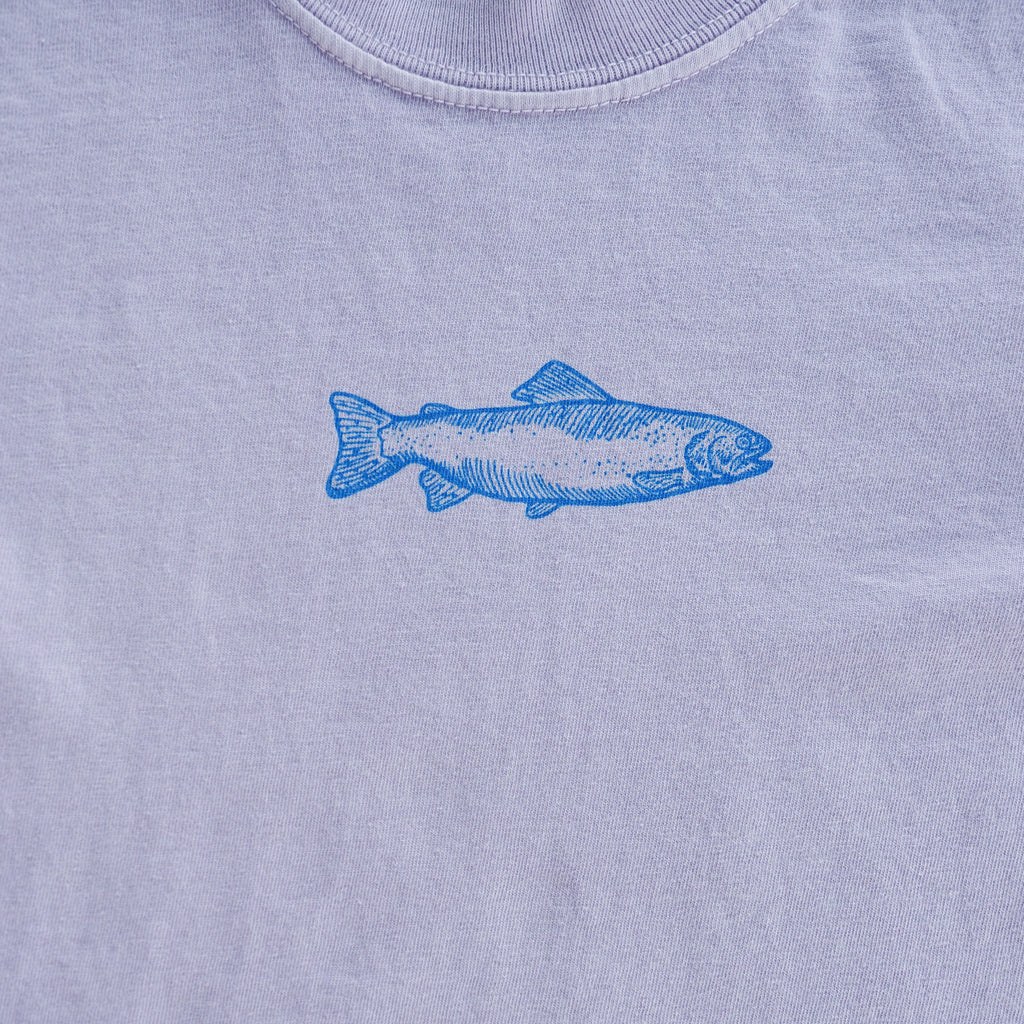 "Swims with the Fishes" Tee - Purple - Intrigue Ink Visit Bozeman, Unique Shopping Boutique in Montana, Work from Home Clothes for Women