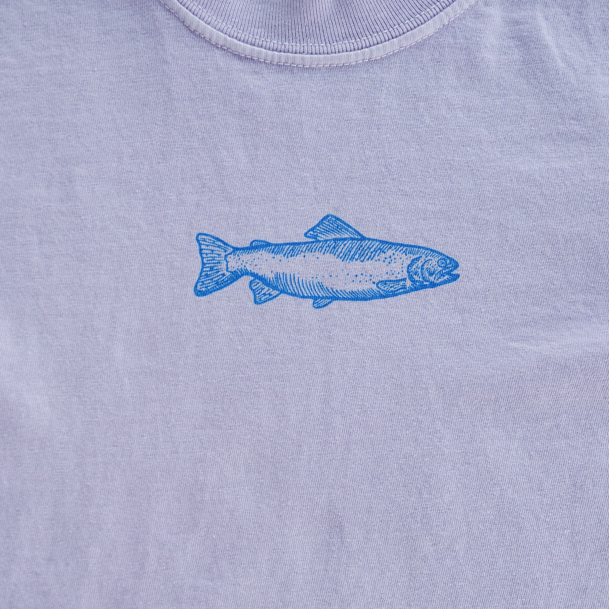 "Swims with the Fishes" Tee - Purple - Intrigue Ink Visit Bozeman, Unique Shopping Boutique in Montana, Work from Home Clothes for Women