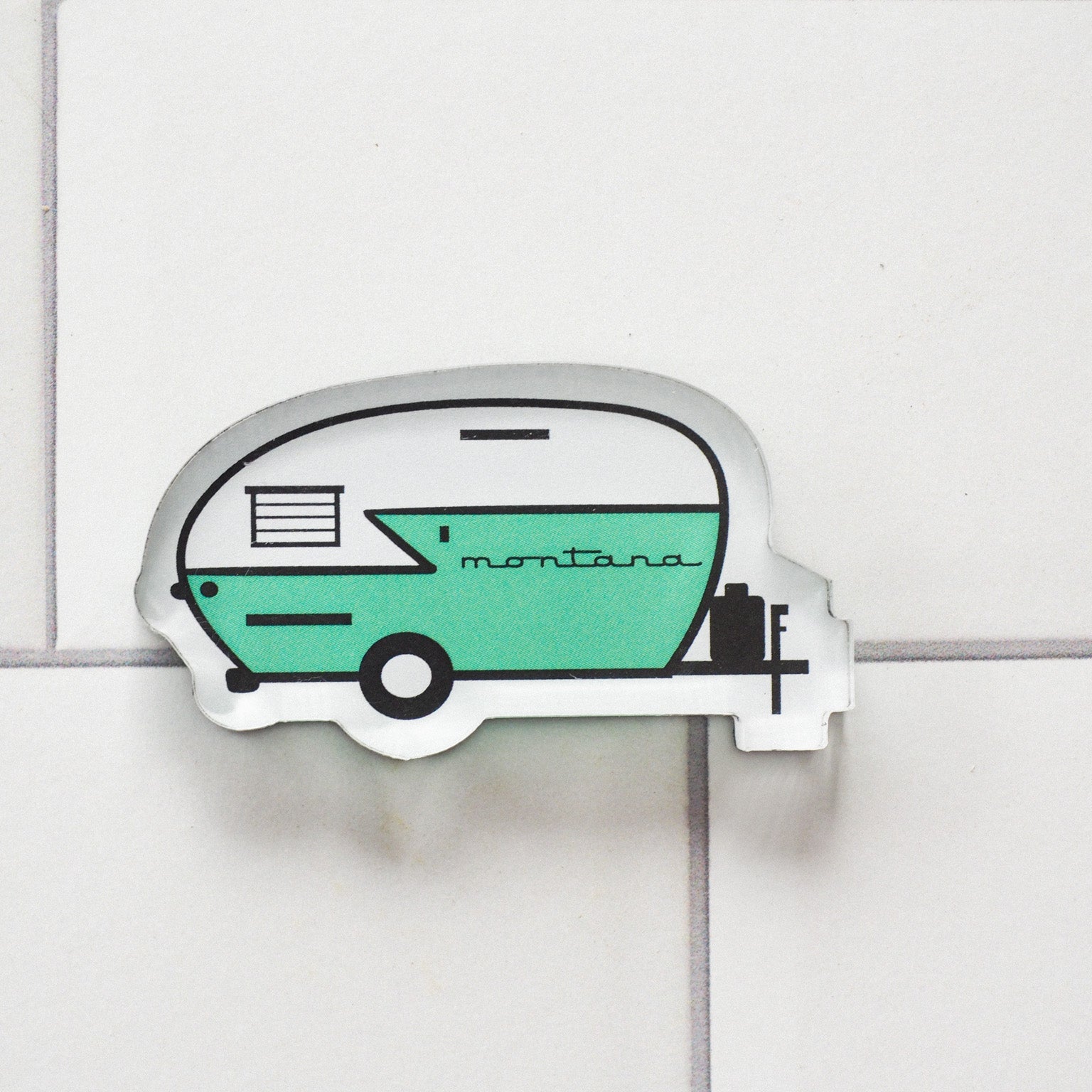 "Retro Camper" Magnet - Intrigue Ink Visit Bozeman, Unique Shopping Boutique in Montana, Work from Home Clothes for Women