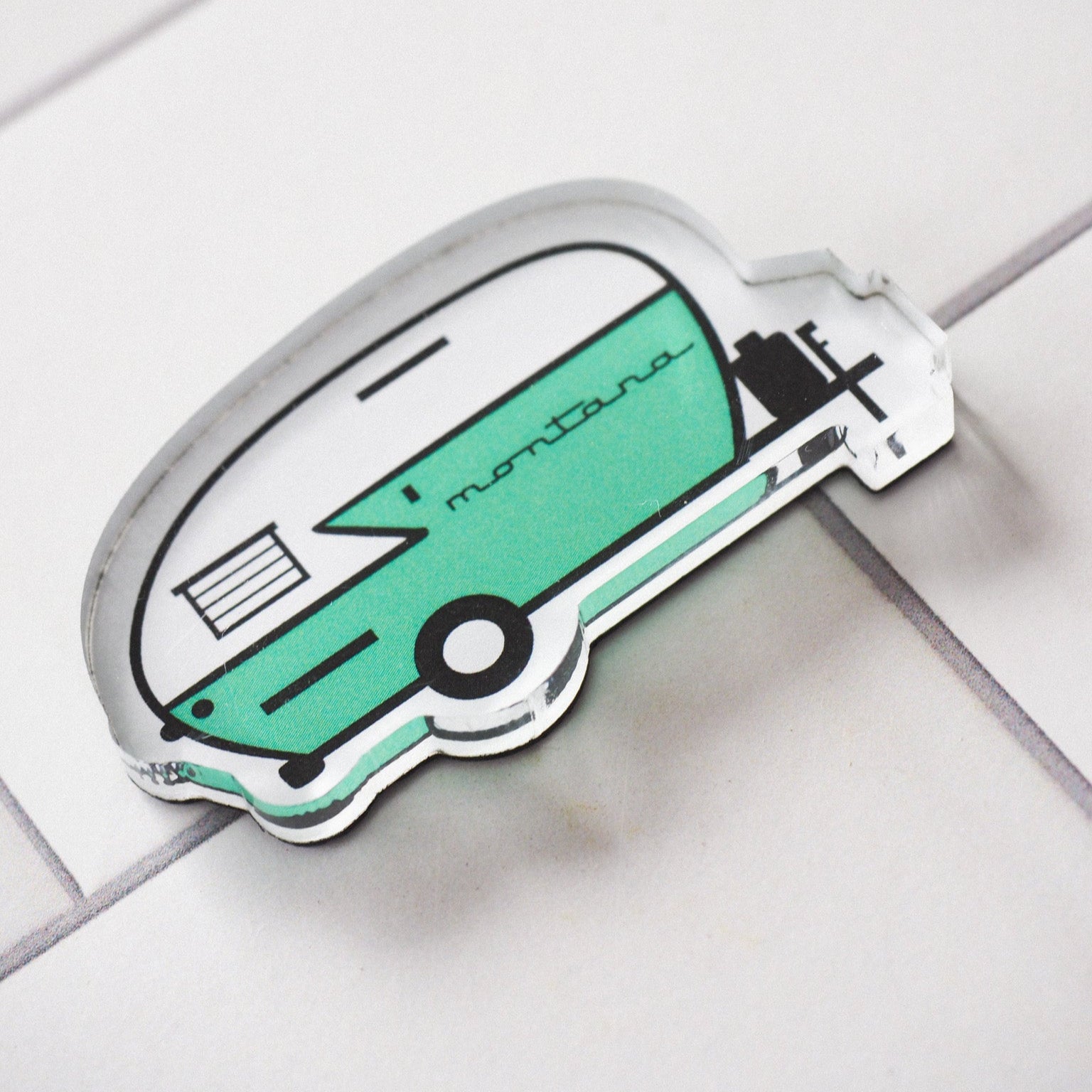 "Retro Camper" Magnet - Intrigue Ink Visit Bozeman, Unique Shopping Boutique in Montana, Work from Home Clothes for Women