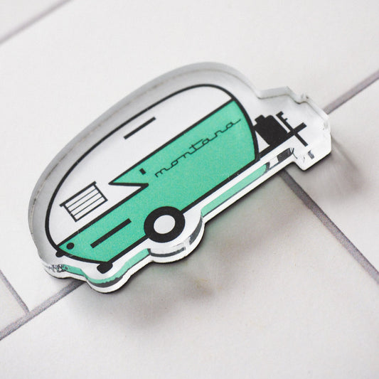 "Retro Camper" Magnet - Intrigue Ink Visit Bozeman, Unique Shopping Boutique in Montana, Work from Home Clothes for Women