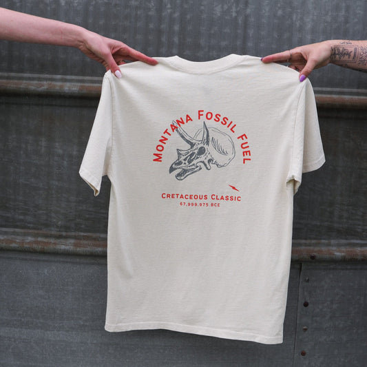 "Montana Fossil Fuel" Heavy Tee - Intrigue Ink Visit Bozeman, Unique Shopping Boutique in Montana, Work from Home Clothes for Women