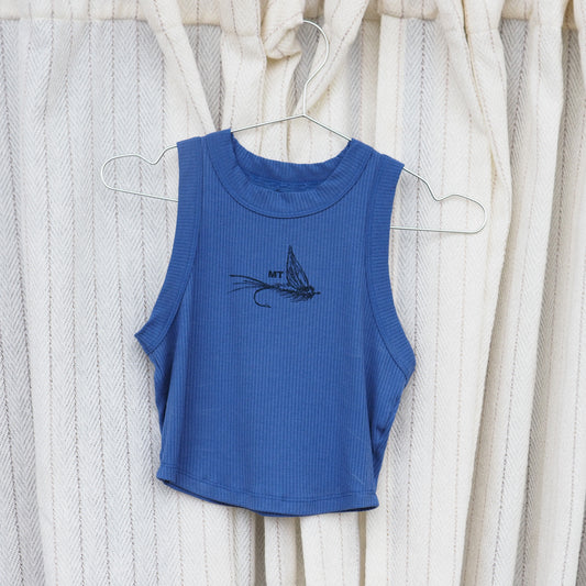 "Dry Fly" Rib Tank - Intrigue Ink Visit Bozeman, Unique Shopping Boutique in Montana, Work from Home Clothes for Women
