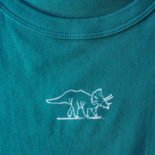 "Triceratops" Muscle Crop Tank - Intrigue Ink Visit Bozeman, Unique Shopping Boutique in Montana, Work from Home Clothes for Women