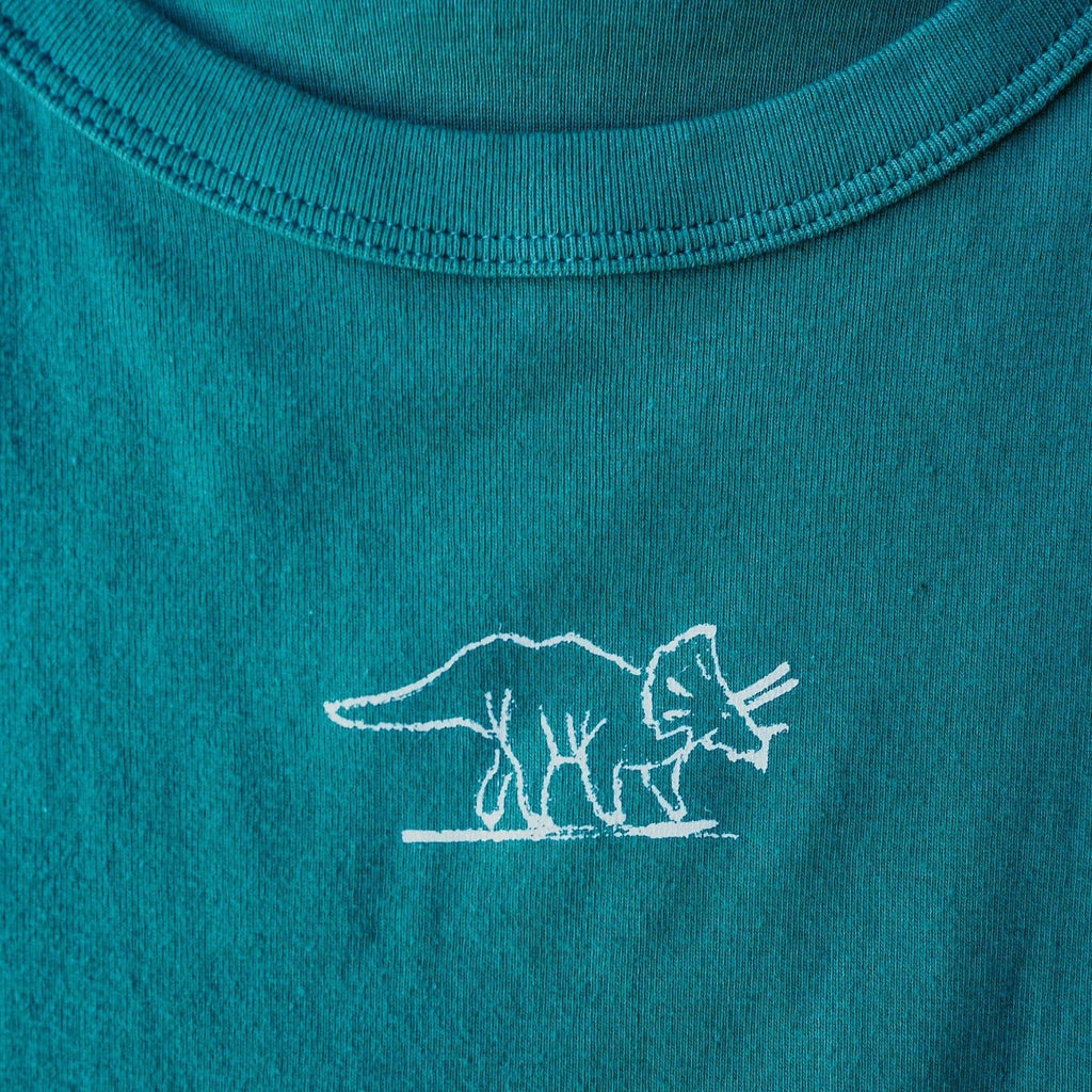 "Triceratops" Muscle Crop Tank - Intrigue Ink Visit Bozeman, Unique Shopping Boutique in Montana, Work from Home Clothes for Women