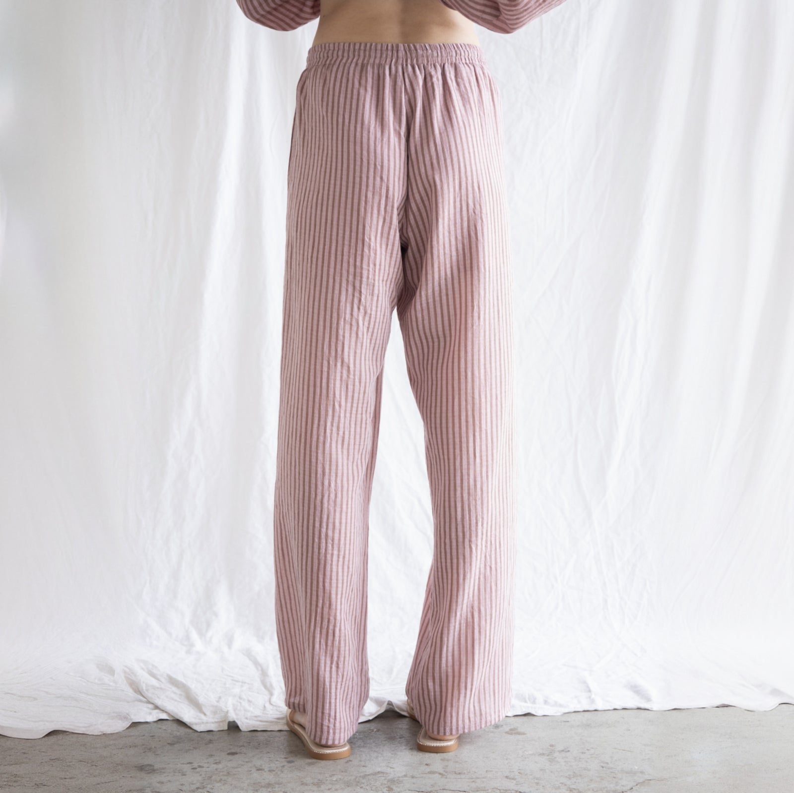 Stripe Pants - Pink - Intrigue Ink Visit Bozeman, Unique Shopping Boutique in Montana, Work from Home Clothes for Women