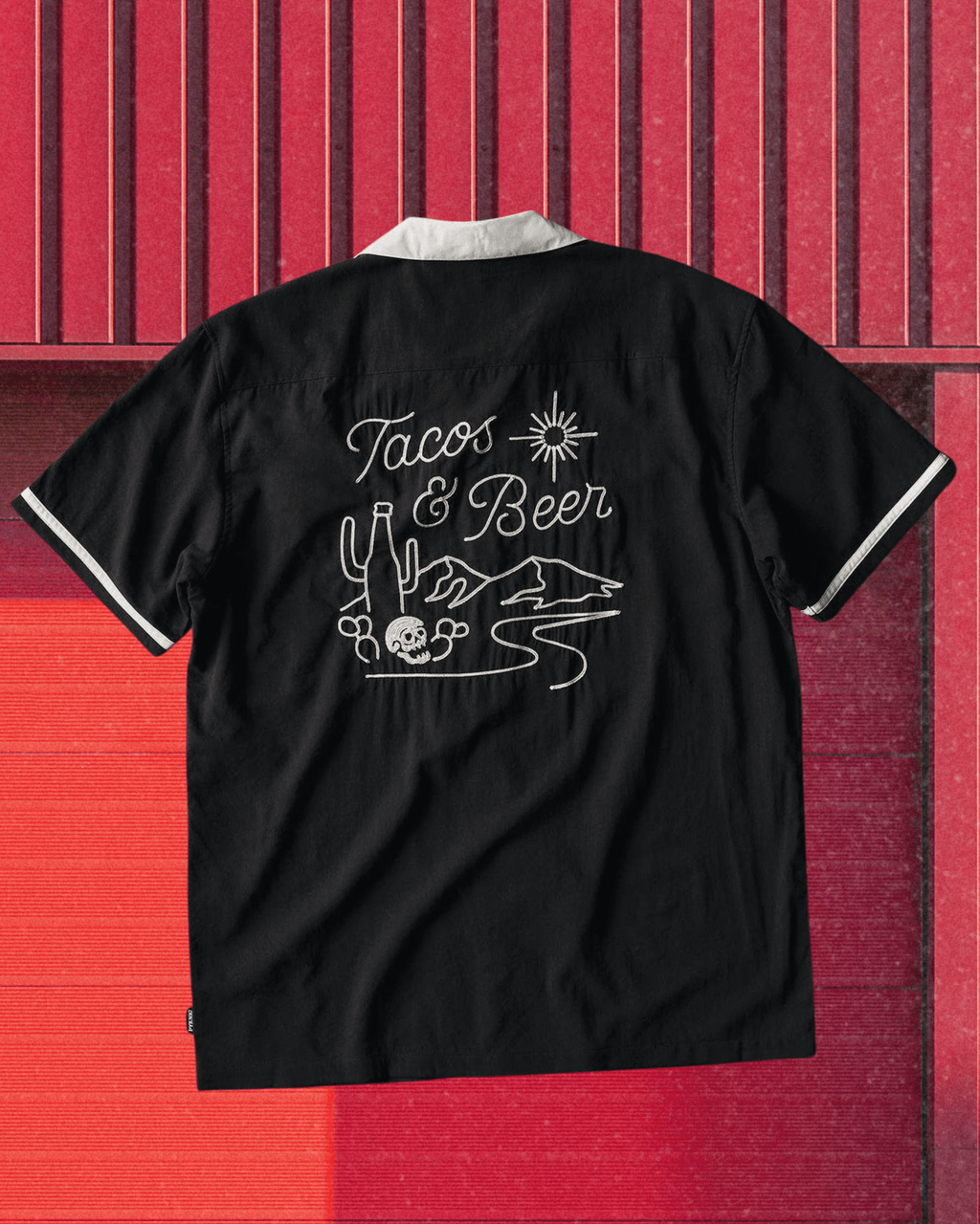 Tacos & Beer Button Down Up - Intrigue Ink Visit Bozeman, Unique Shopping Boutique in Montana, Work from Home Clothes for Women