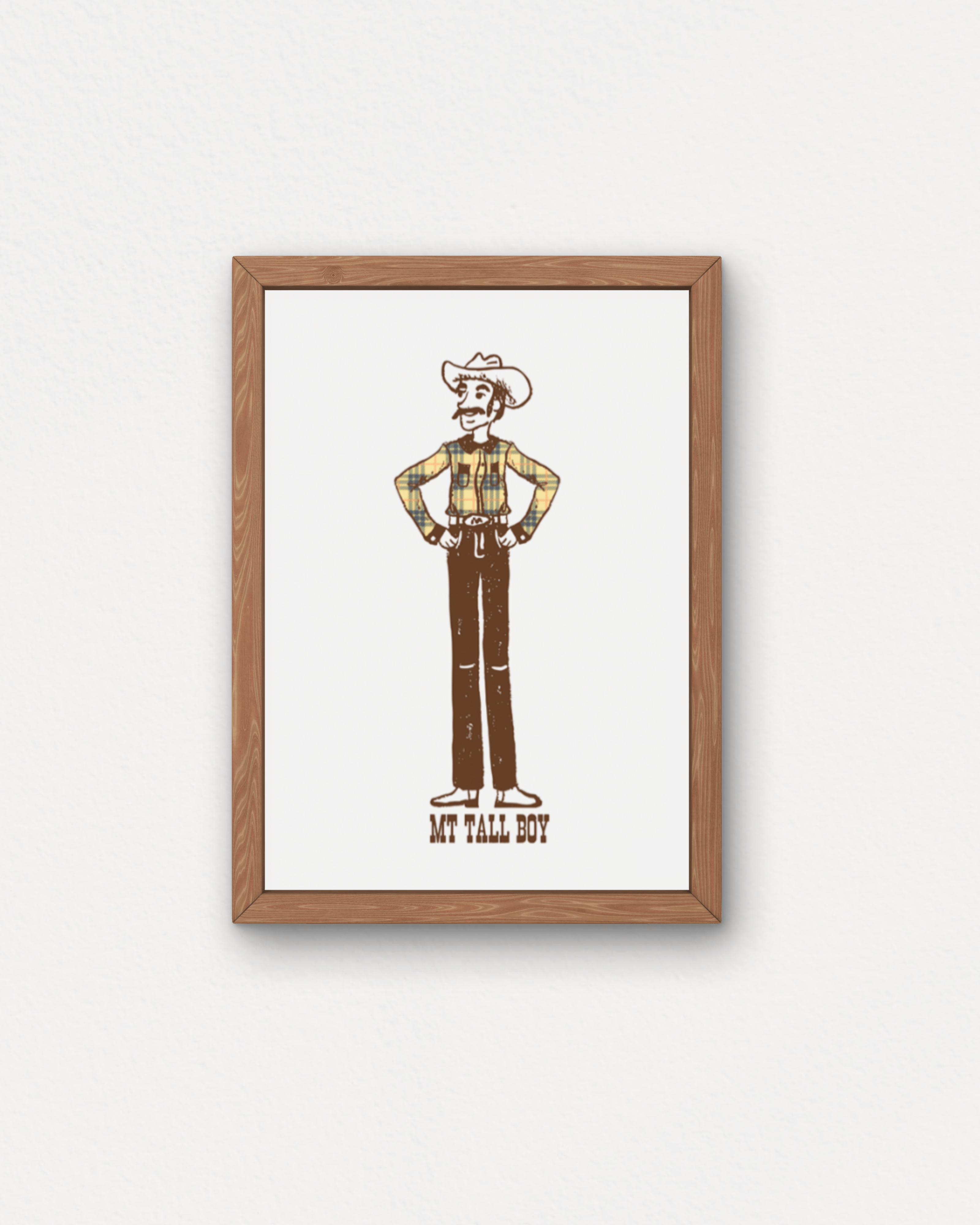 "Montana Tall Boy" Small Poster - Intrigue Ink Visit Bozeman, Unique Shopping Boutique in Montana, Work from Home Clothes for Women