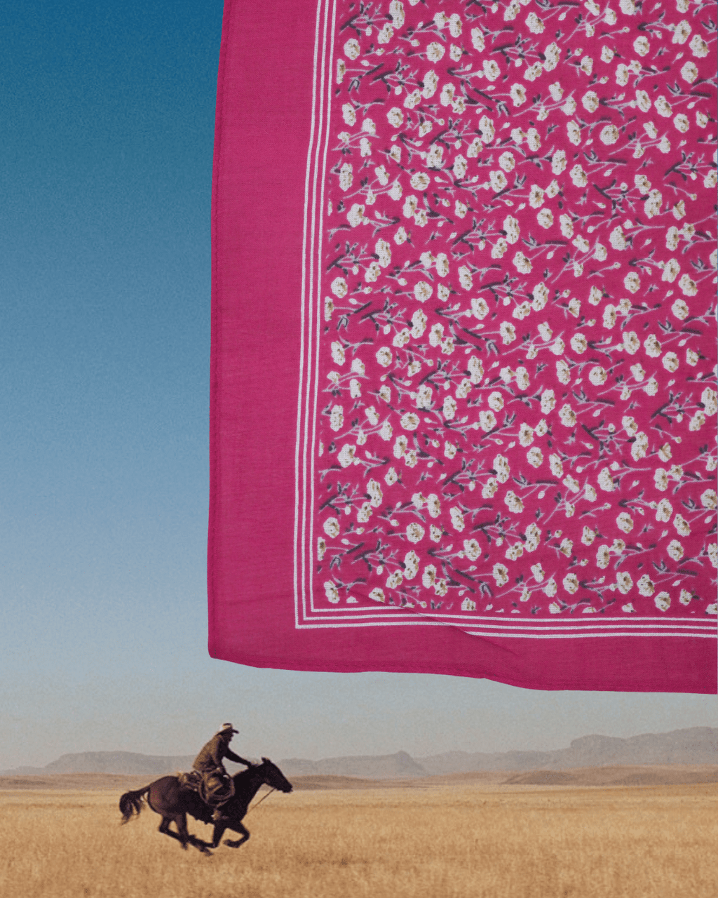 Floral Cotton Bandana - Pink - Intrigue Ink Visit Bozeman, Unique Shopping Boutique in Montana, Work from Home Clothes for Women