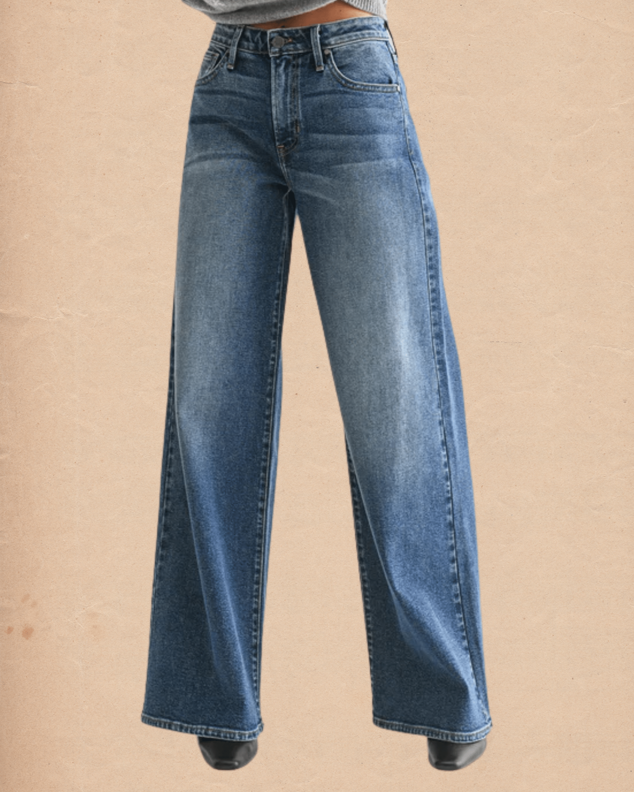 Ultra Wide Jean - Dark Denim - Intrigue Ink Visit Bozeman, Unique Shopping Boutique in Montana, Work from Home Clothes for Women