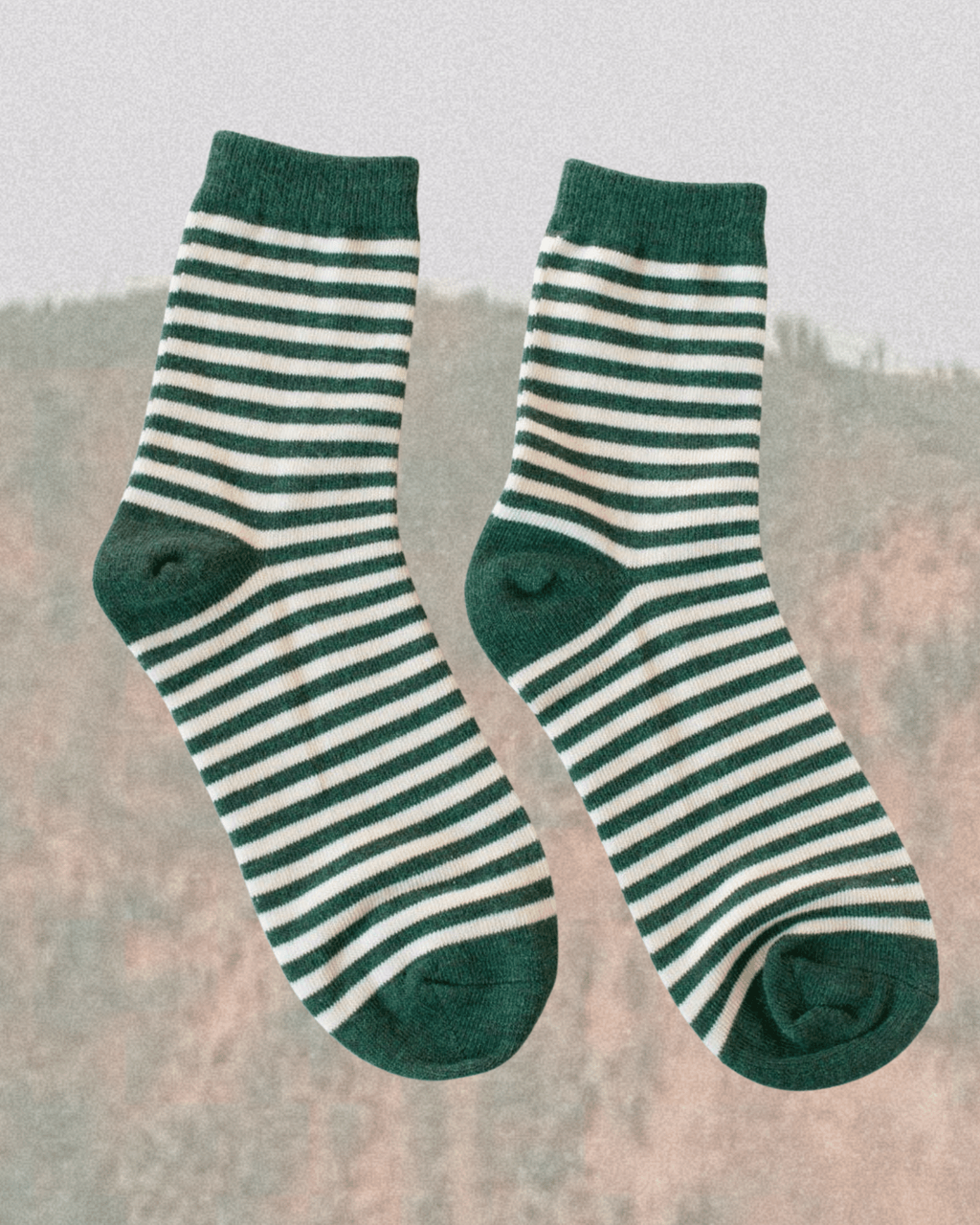 Thin Stripe Casual Socks - Olive Green - Intrigue Ink Visit Bozeman, Unique Shopping Boutique in Montana, Work from Home Clothes for Women