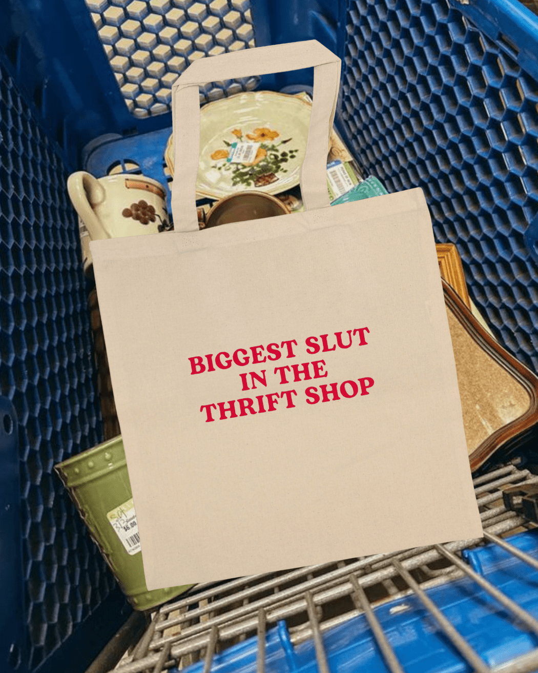 "Thrift Shop" Tote - Intrigue Ink Visit Bozeman, Unique Shopping Boutique in Montana, Work from Home Clothes for Women