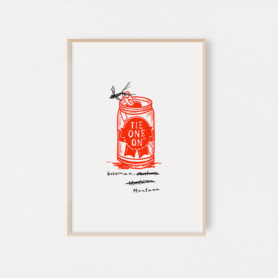 "Tie One On" Poster - Intrigue Ink Visit Bozeman, Unique Shopping Boutique in Montana, Work from Home Clothes for Women