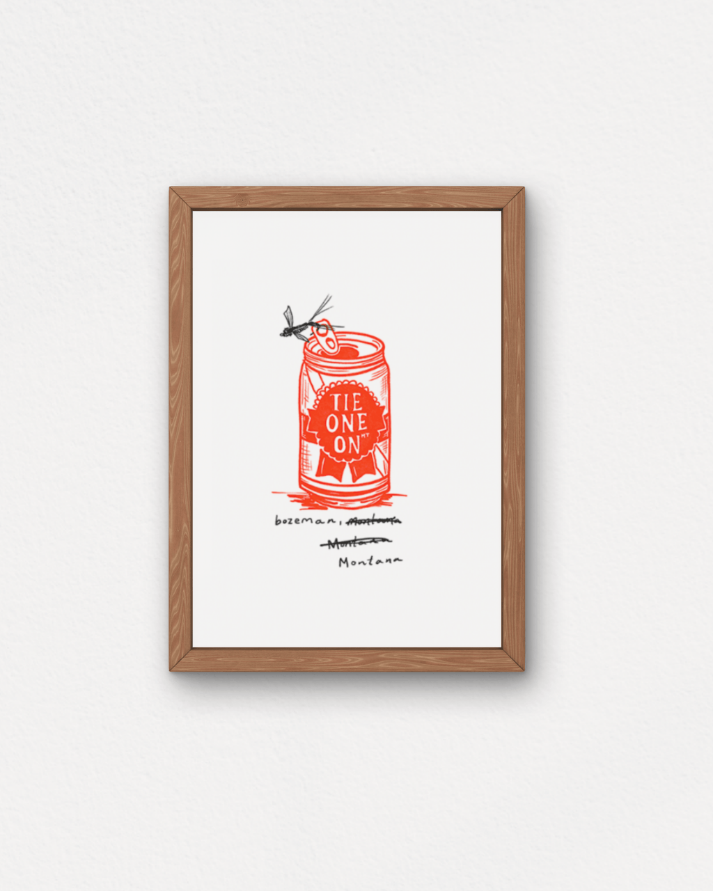 "Tie One On" Small Poster - Intrigue Ink Visit Bozeman, Unique Shopping Boutique in Montana, Work from Home Clothes for Women