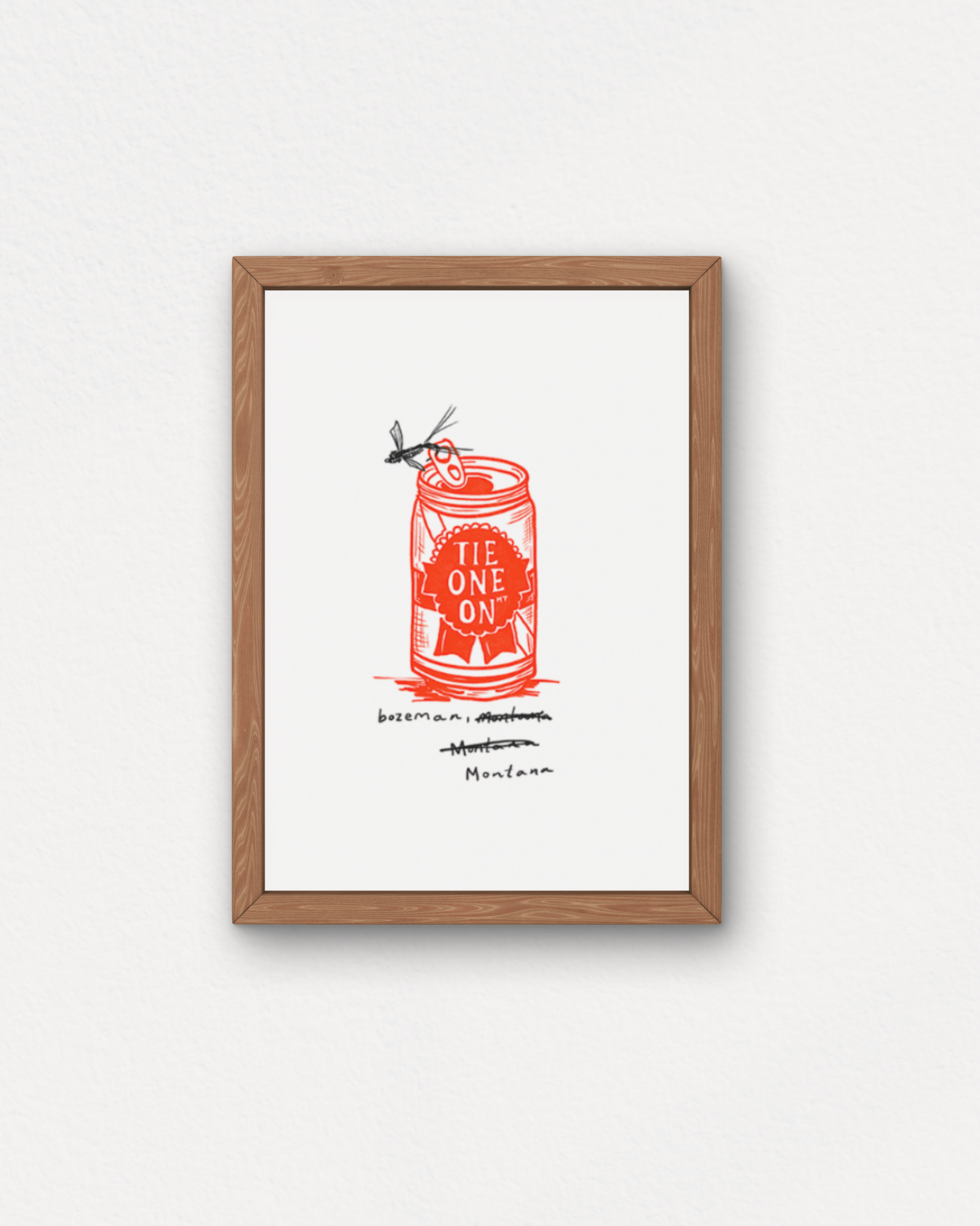 "Tie One On" Small Poster - Intrigue Ink Visit Bozeman, Unique Shopping Boutique in Montana, Work from Home Clothes for Women