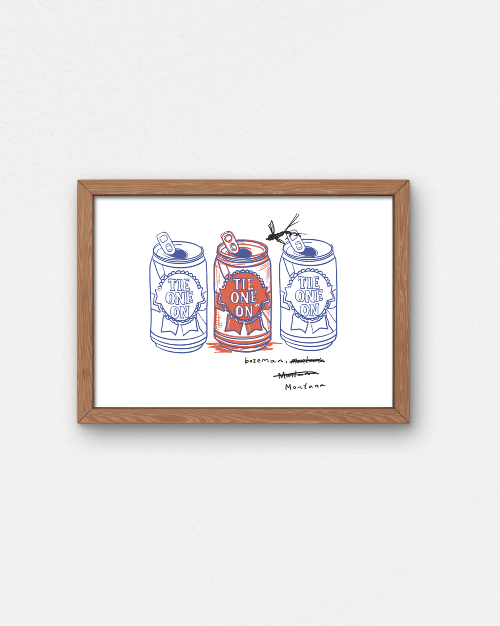 "Tie One On" Small Poster - Intrigue Ink Visit Bozeman, Unique Shopping Boutique in Montana, Work from Home Clothes for Women