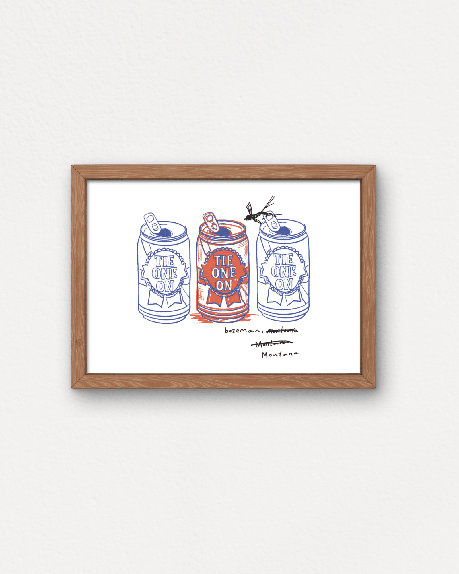 "Tie One On" Small Poster - Intrigue Ink Visit Bozeman, Unique Shopping Boutique in Montana, Work from Home Clothes for Women