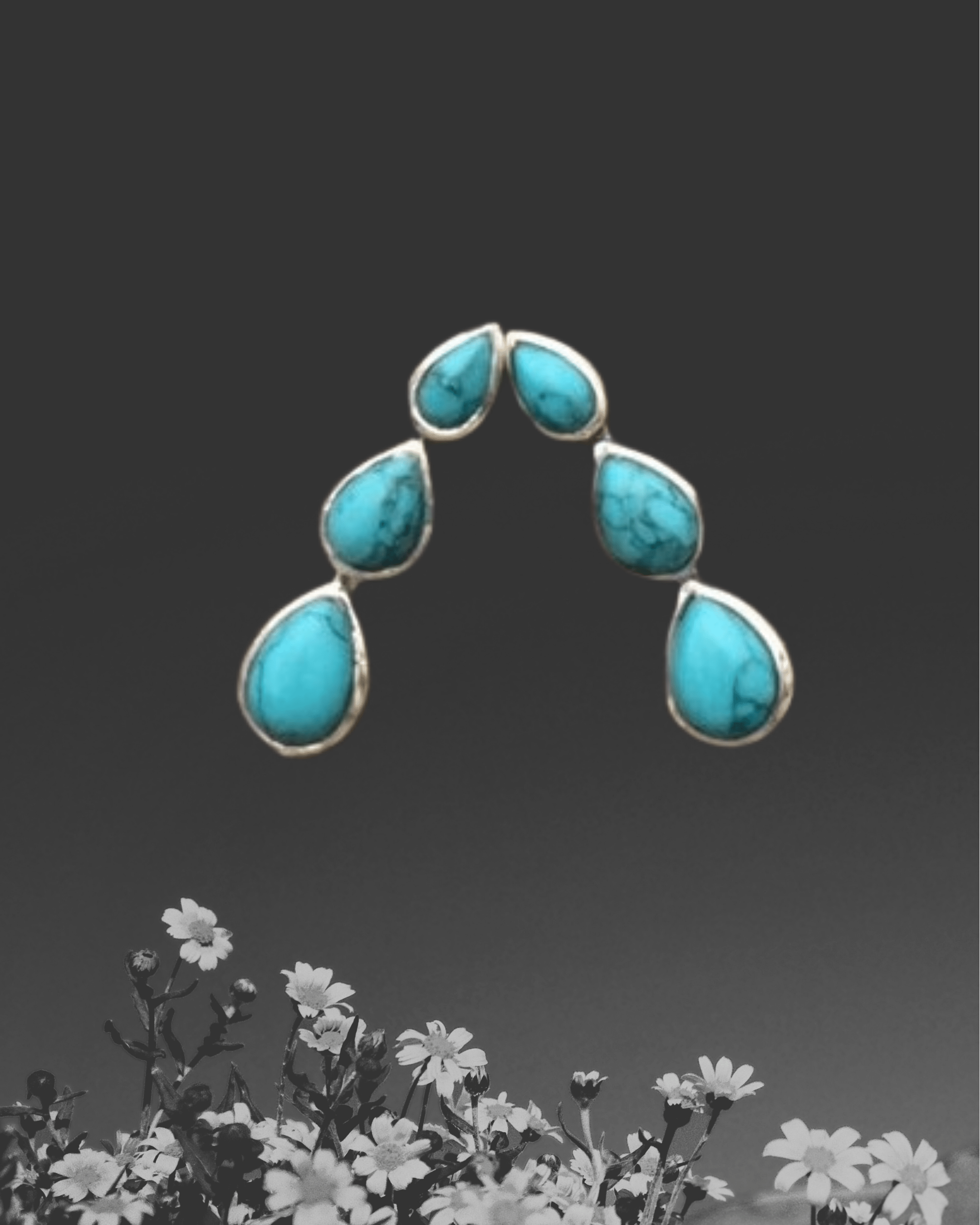 Triple Teardrop Faceted Stone Brass Ear Climber - Intrigue Ink Visit Bozeman, Unique Shopping Boutique in Montana, Work from Home Clothes for Women