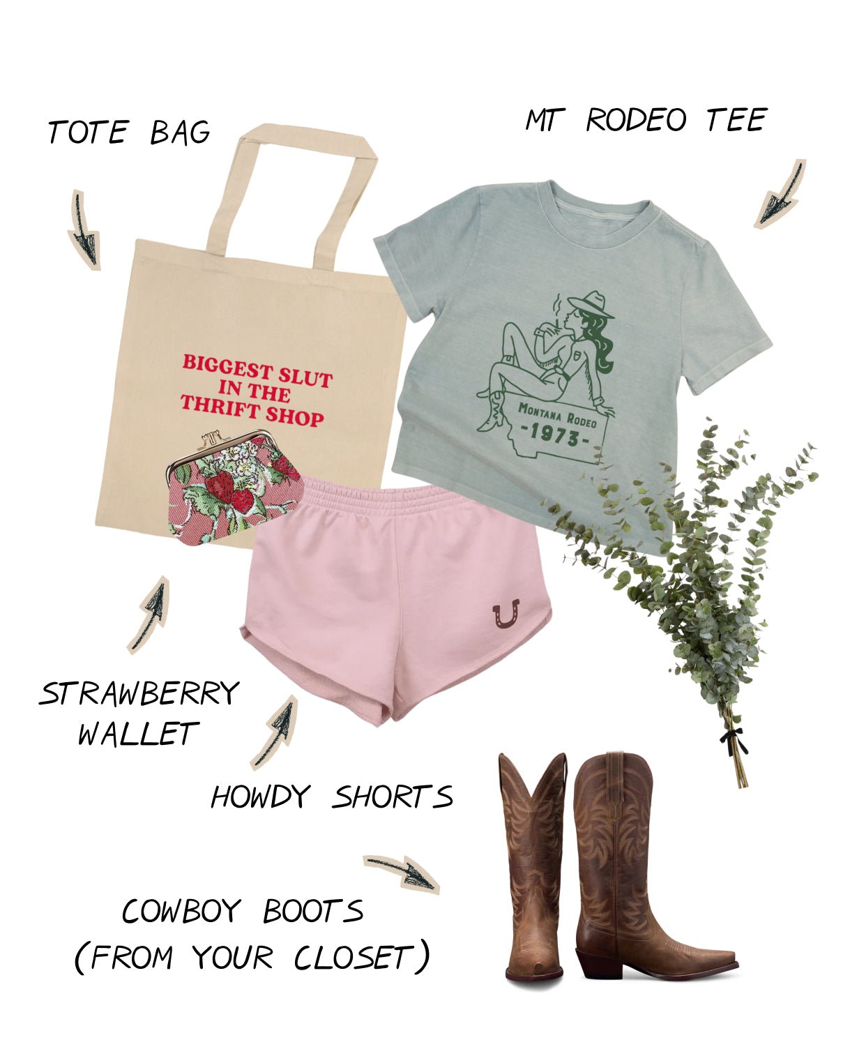 "Montana Rodeo" Favorite Tee - Intrigue Ink Visit Bozeman, Unique Shopping Boutique in Montana, Work from Home Clothes for Women