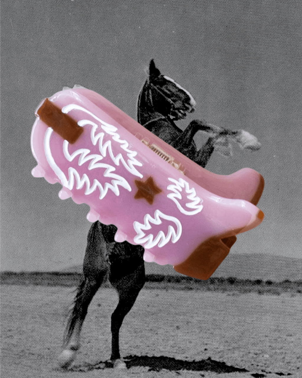 Western Boots Hair Claw Clip - Mauve - Intrigue Ink Visit Bozeman, Unique Shopping Boutique in Montana, Work from Home Clothes for Women