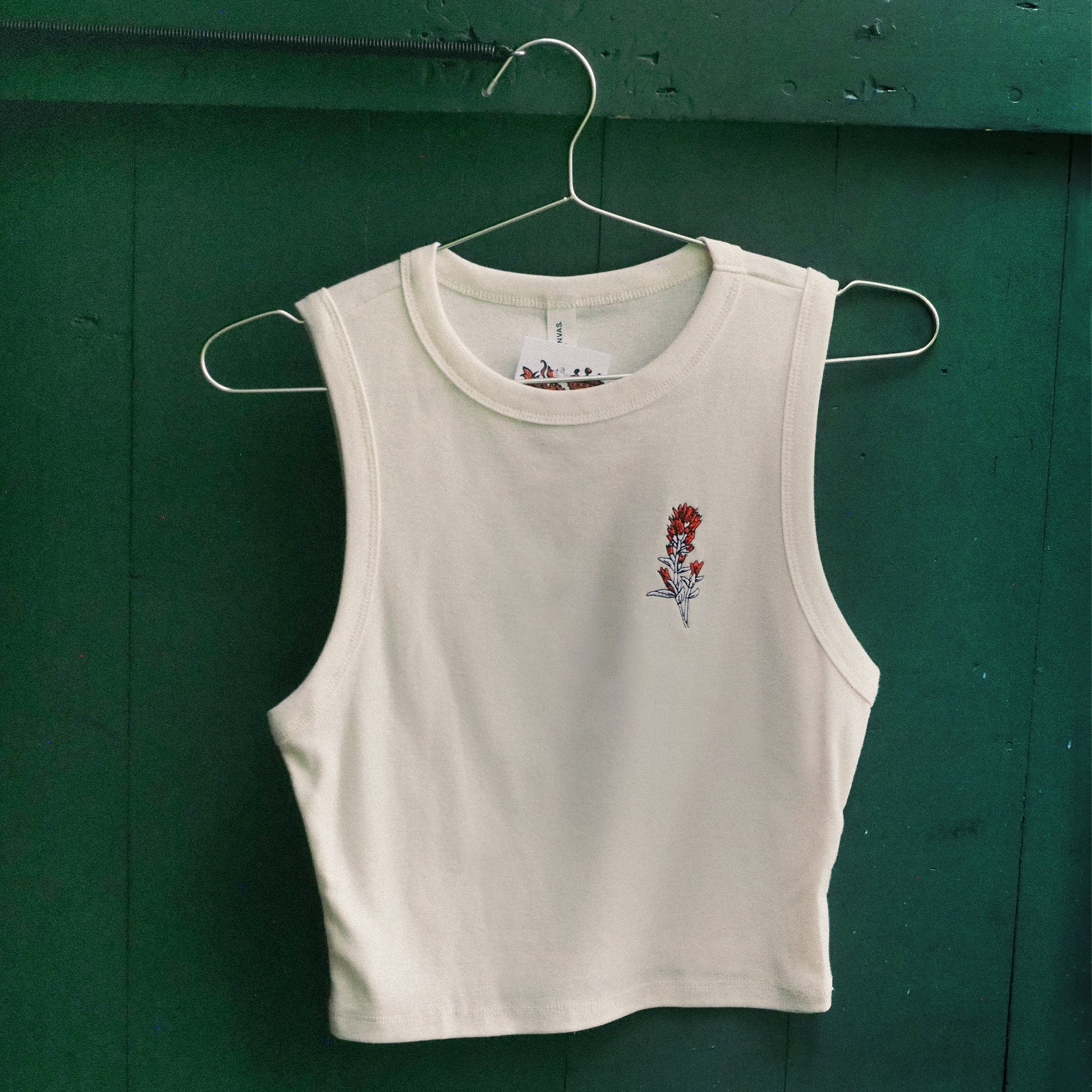 Paintbrush Ivory Tank - Intrigue Ink Visit Bozeman, Unique Shopping Boutique in Montana, Work from Home Clothes for Women
