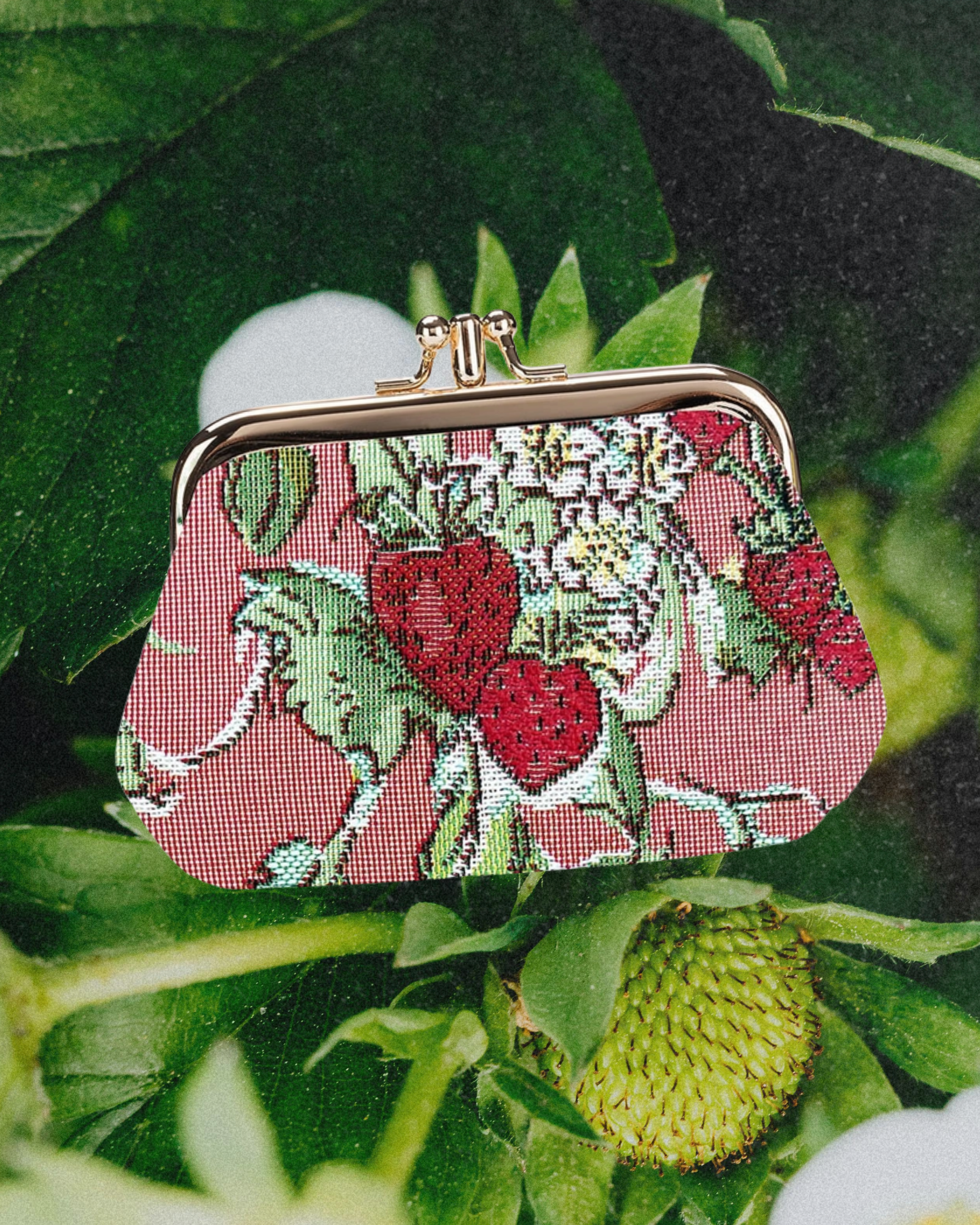 Wild Strawberry Coin Clasp Wallet - Intrigue Ink Visit Bozeman, Unique Shopping Boutique in Montana, Work from Home Clothes for Women