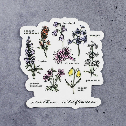 "Montana Wildflowers" Sticker