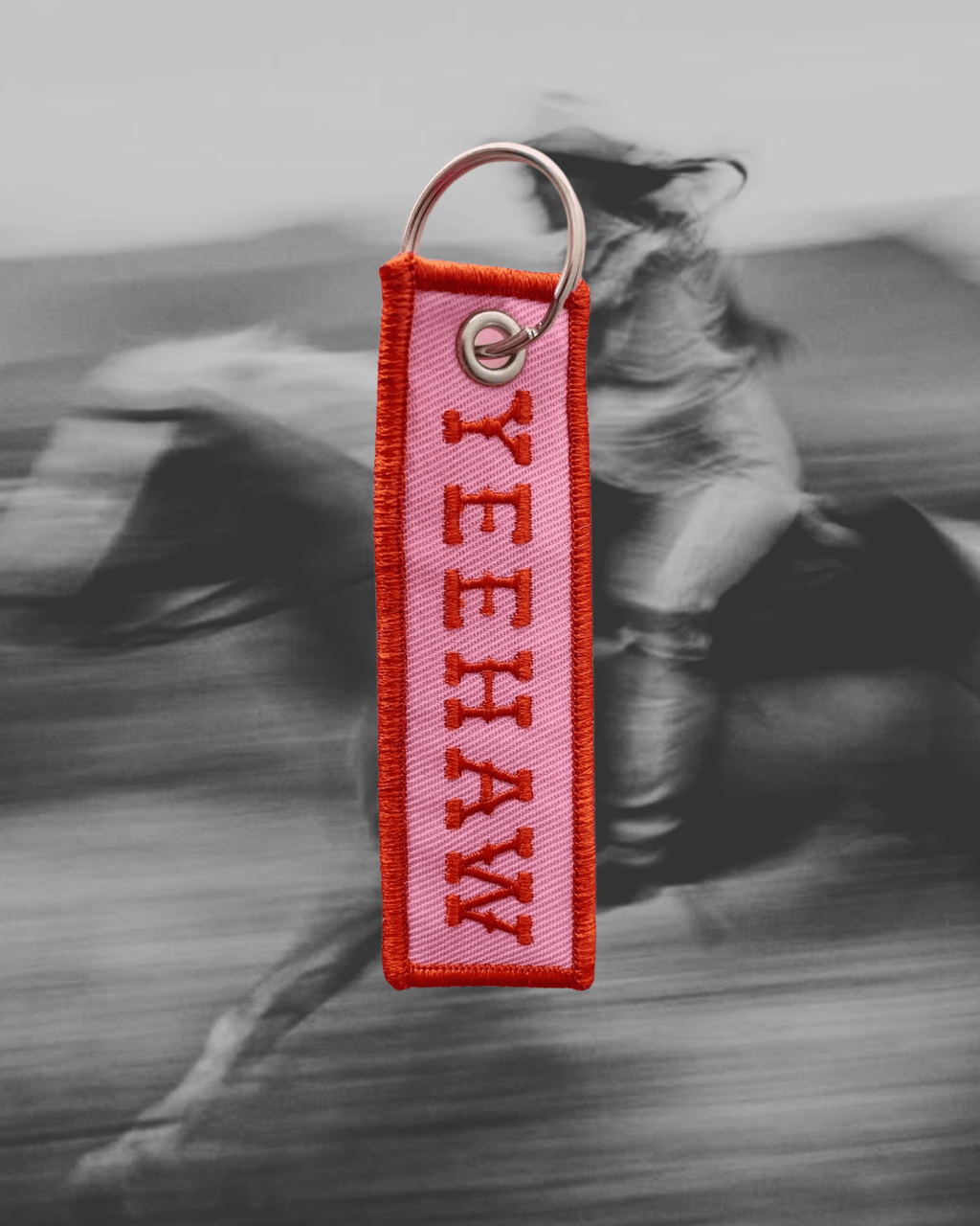 Yeehaw Embroidered Keychain - Intrigue Ink Visit Bozeman, Unique Shopping Boutique in Montana, Work from Home Clothes for Women