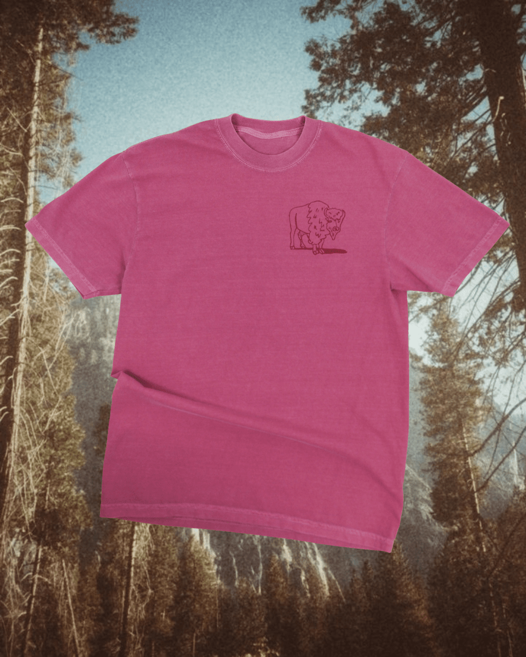 "Yellowstone Traffic Jam" Tee in Brick - Intrigue Ink Visit Bozeman, Unique Shopping Boutique in Montana, Work from Home Clothes for Women