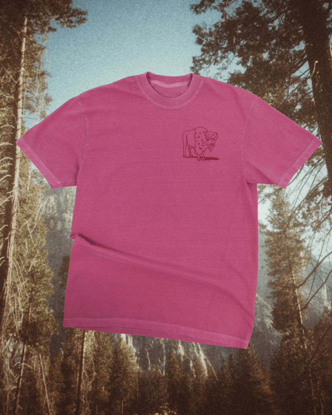 "Yellowstone Traffic Jam" Tee in Brick - Intrigue Ink Visit Bozeman, Unique Shopping Boutique in Montana, Work from Home Clothes for Women
