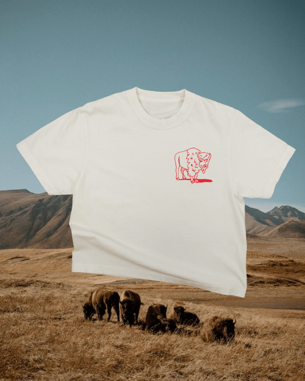 "Yellowstone Traffic Jam" Crop Tee - Intrigue Ink Visit Bozeman, Unique Shopping Boutique in Montana, Work from Home Clothes for Women